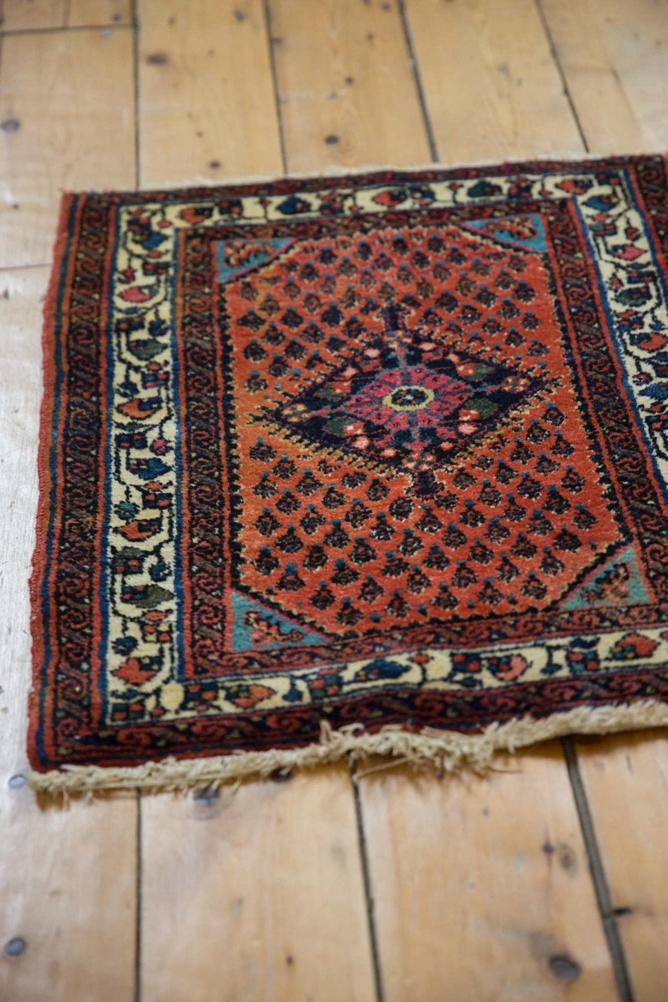 2x2.5 Vintage Engelas Square Rug Mat - Image 4