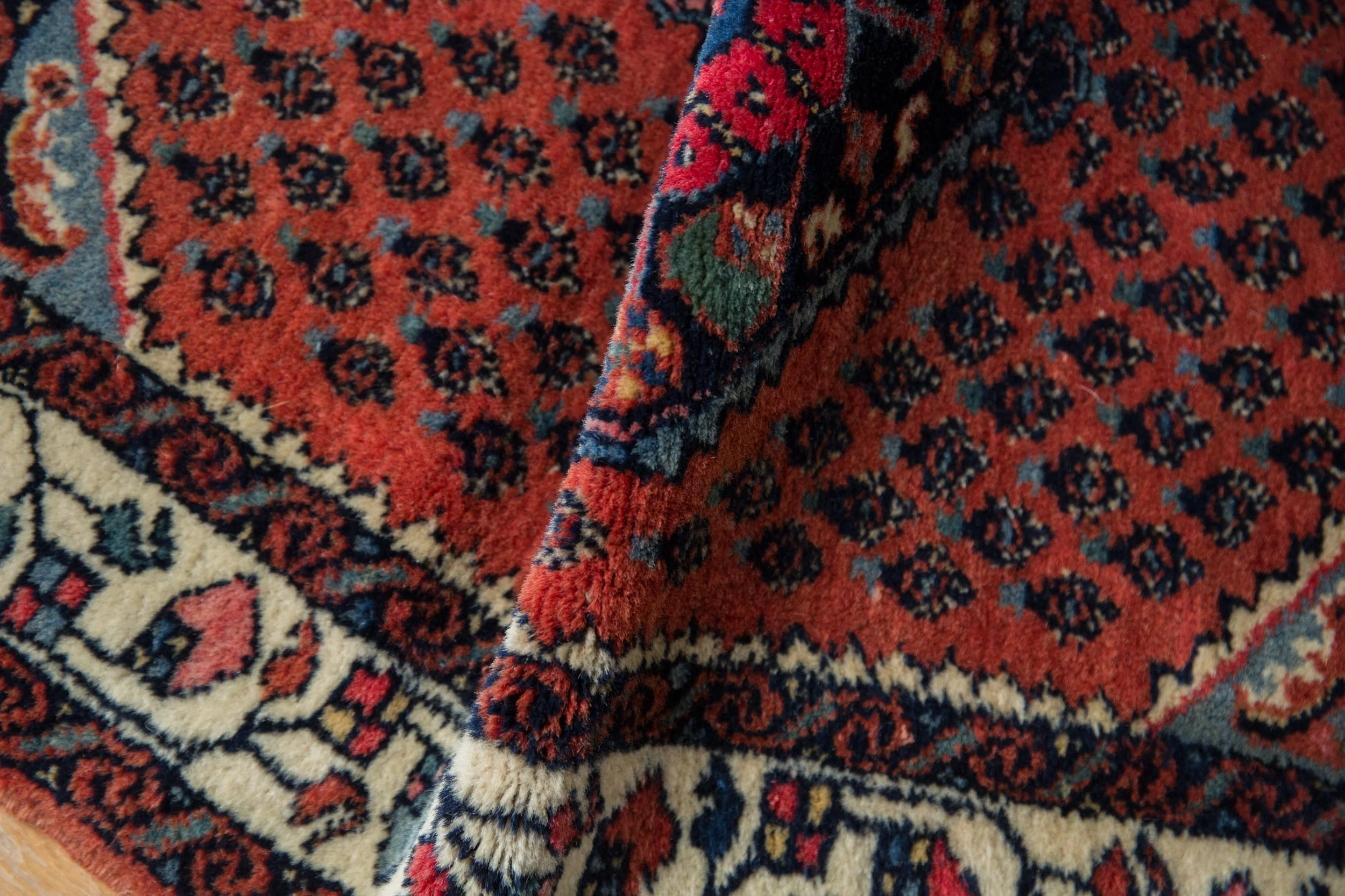 2x2.5 Vintage Engelas Square Rug Mat - Image 8