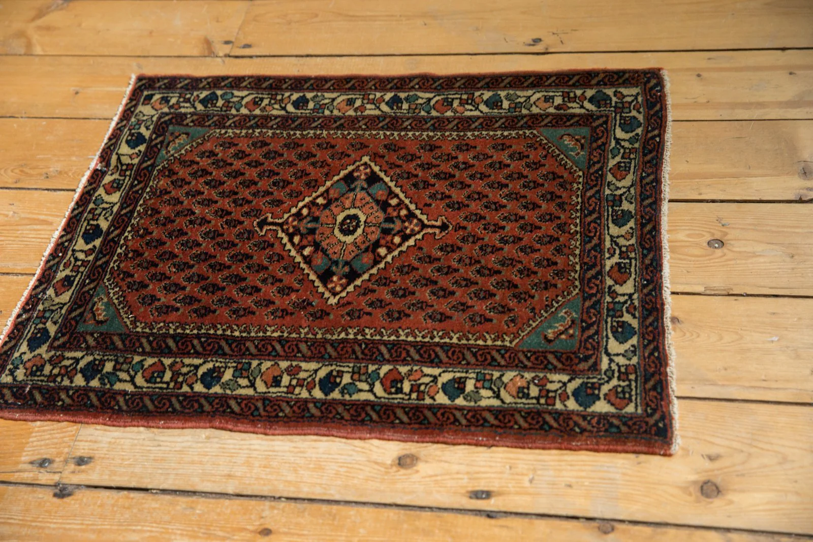 2x2.5 Vintage Engelas Square Rug Mat - Image 3