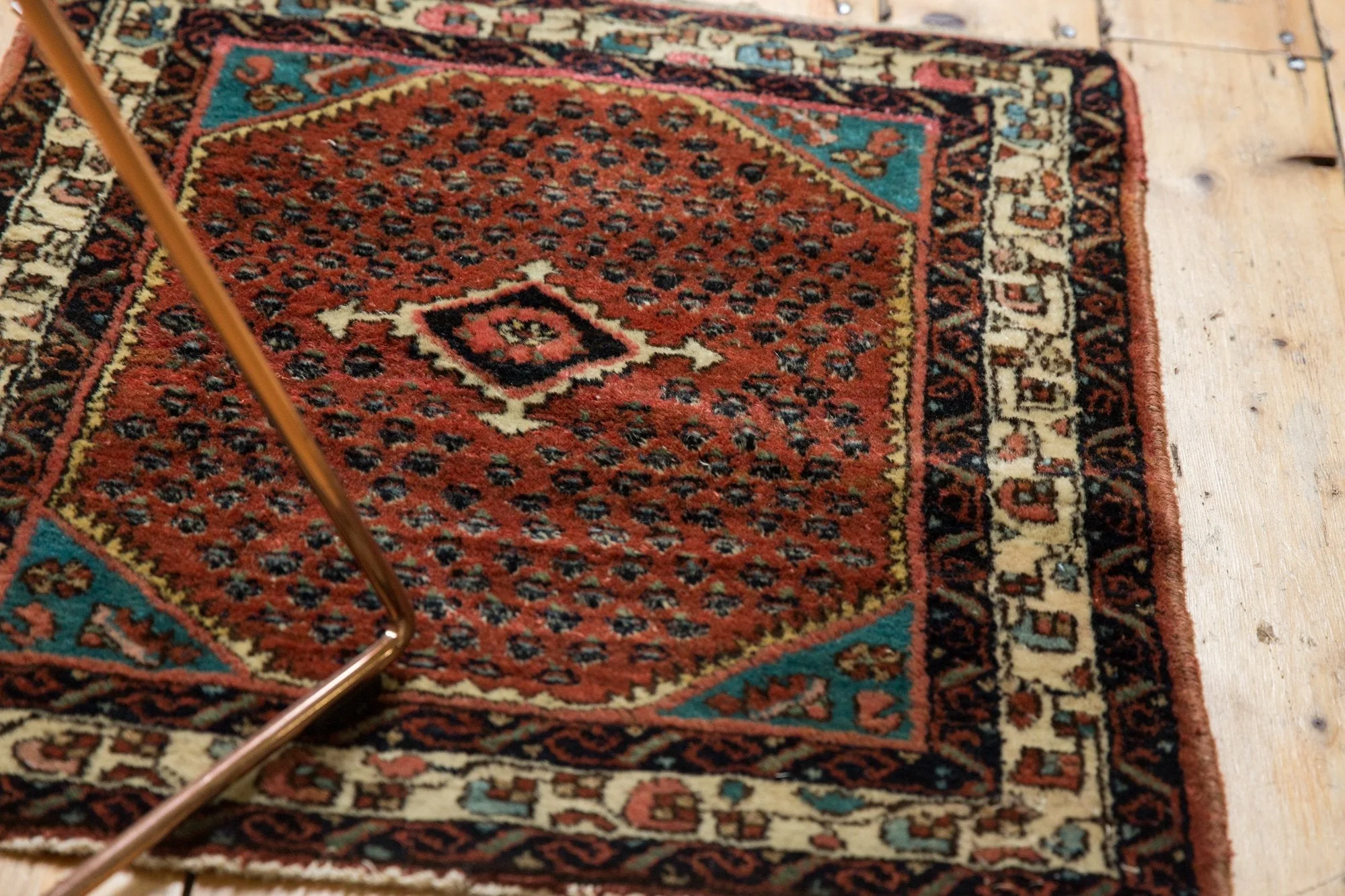 2x2.5 Vintage Engelas Square Rug Mat - Image 4