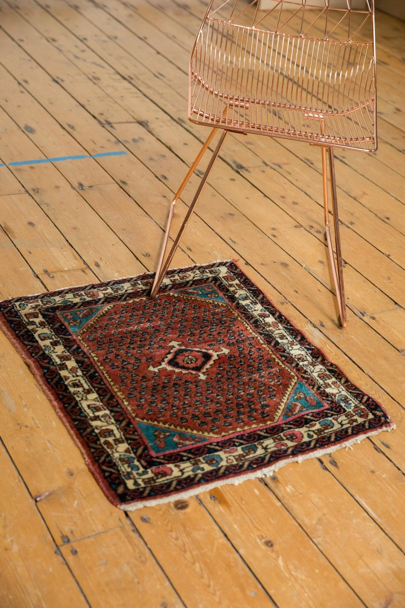 2x2.5 Vintage Engelas Square Rug Mat - Image 6
