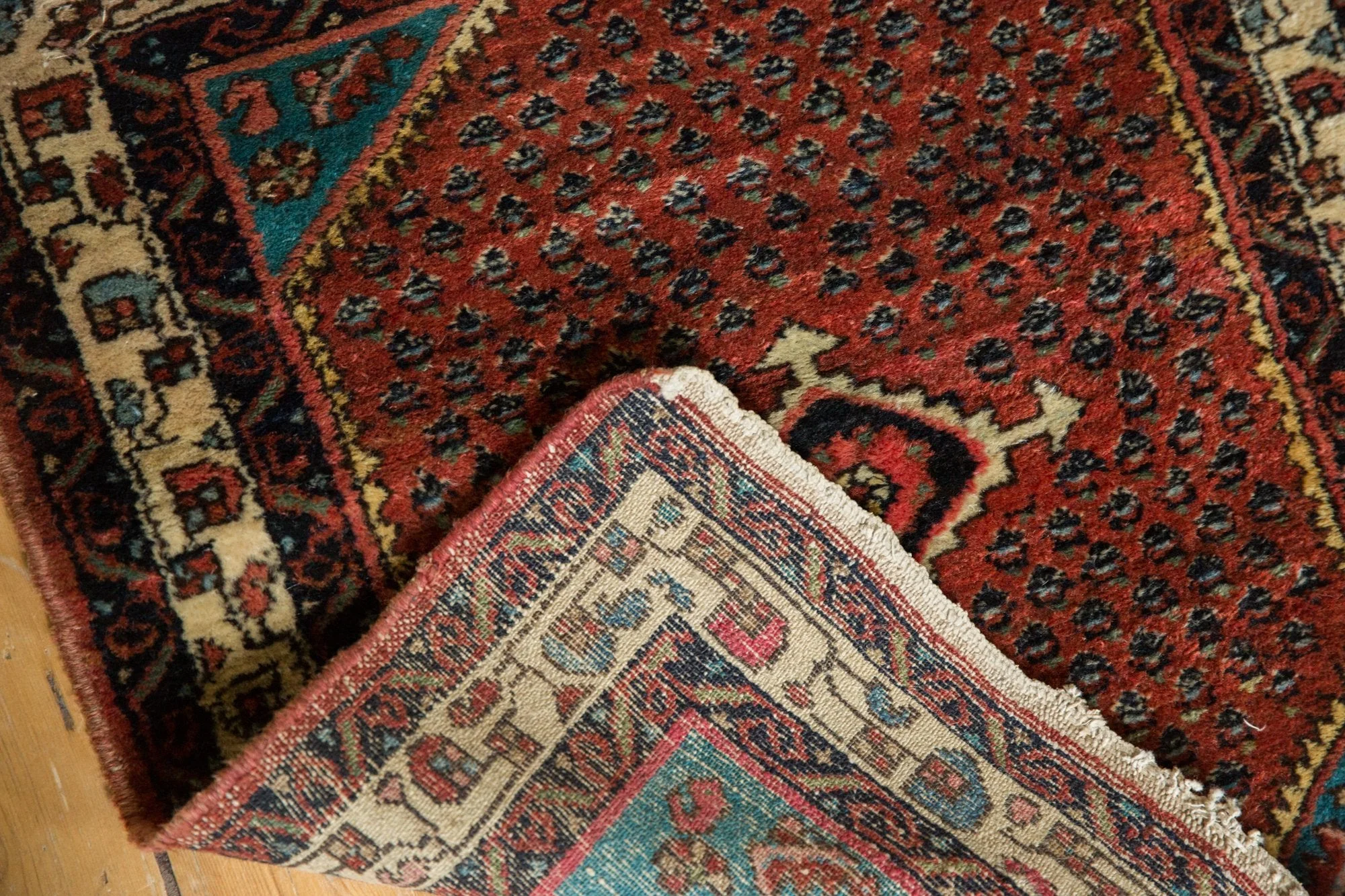 2x2.5 Vintage Engelas Square Rug Mat - Image 8