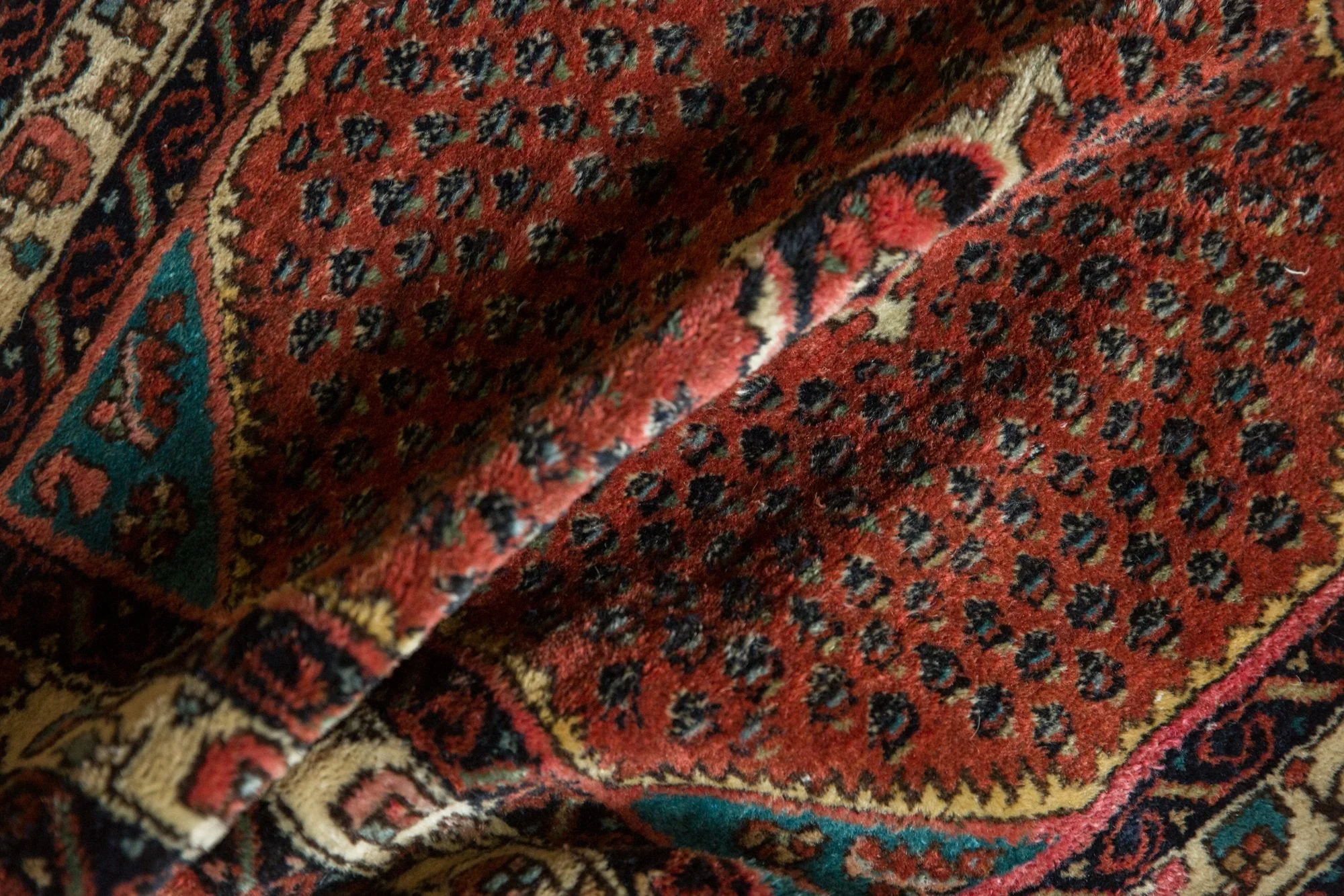 2x2.5 Vintage Engelas Square Rug Mat - Image 9