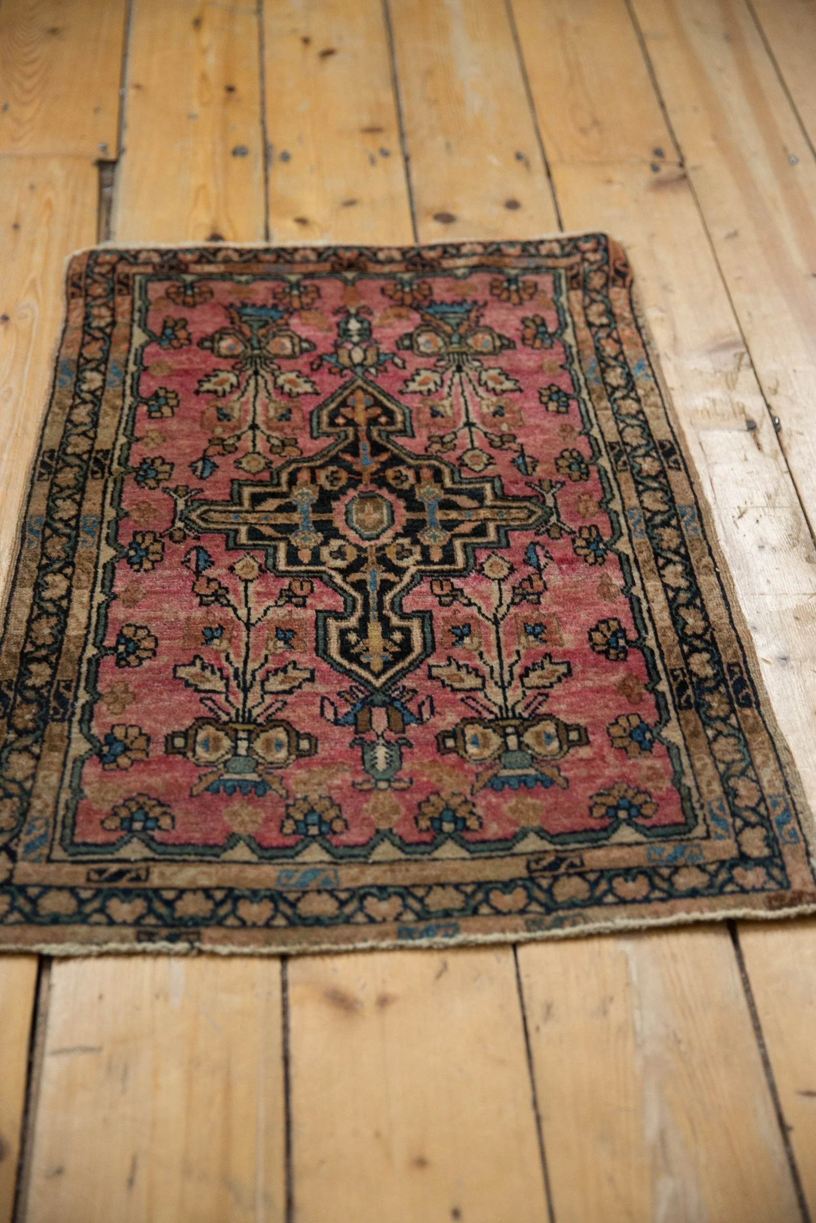 2x2.5 Vintage Farahan Sarouk Square Rug Mat - Image 5
