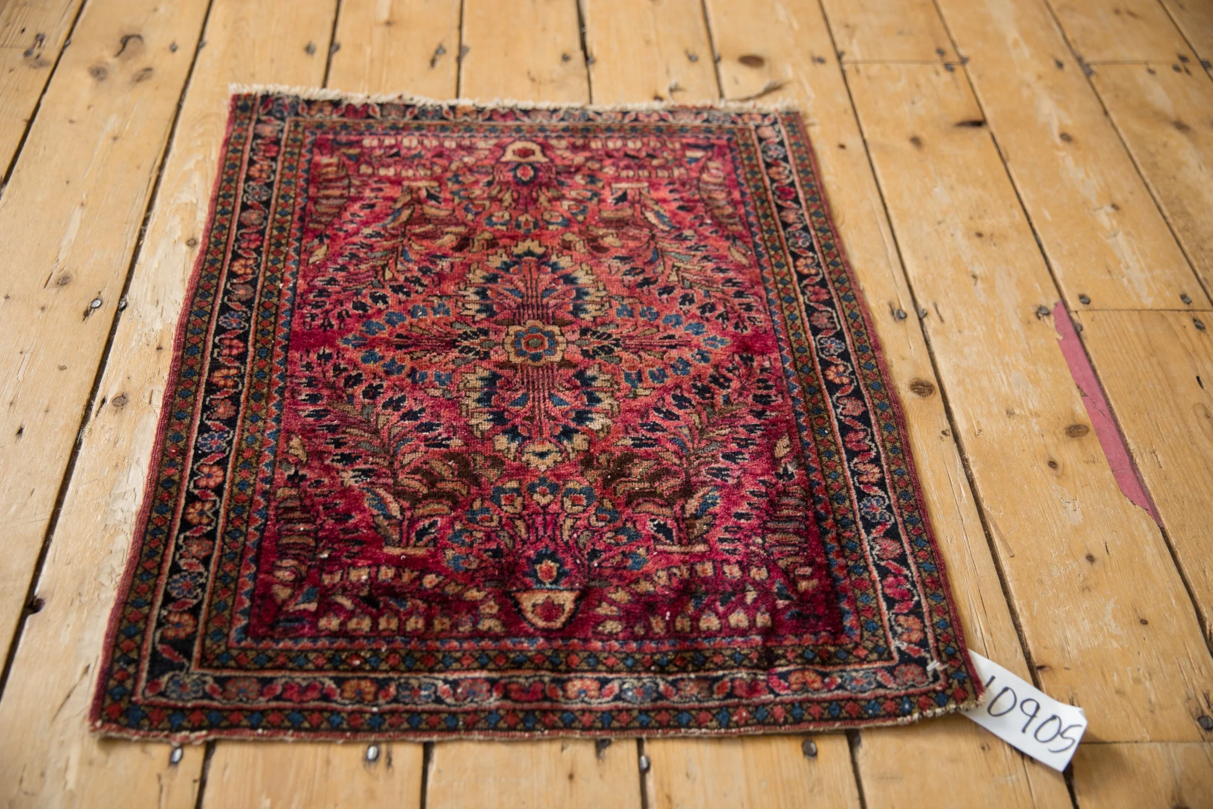 2x2.5 Vintage Fine American Sarouk Square Rug Mat - Image 5