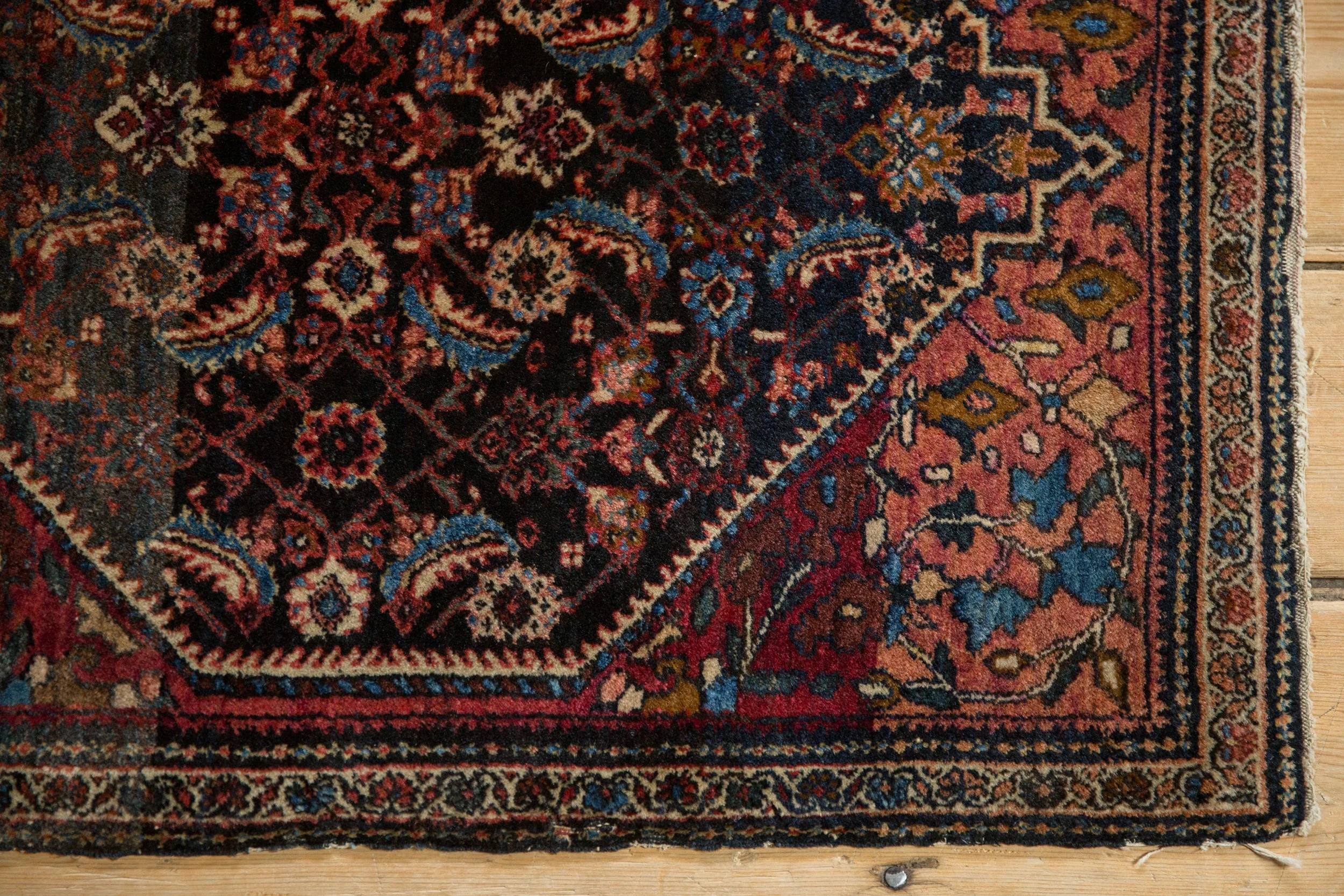 2x2.5 Vintage Fine Farahan Sarouk Square Rug Mat - Image 3