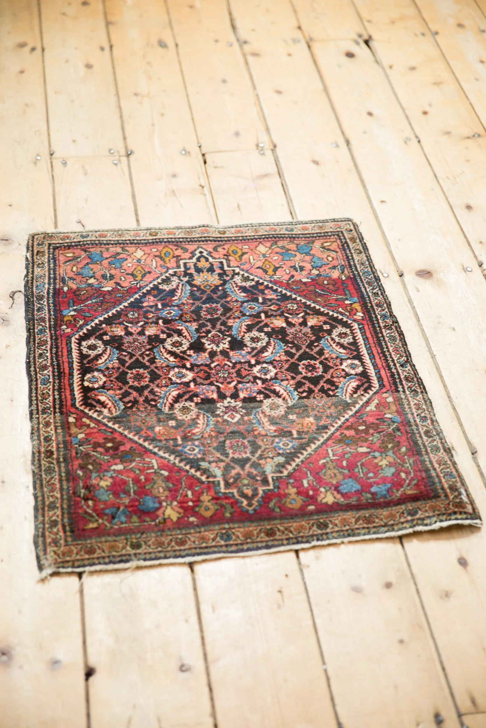 2x2.5 Vintage Fine Farahan Sarouk Square Rug Mat - Image 6