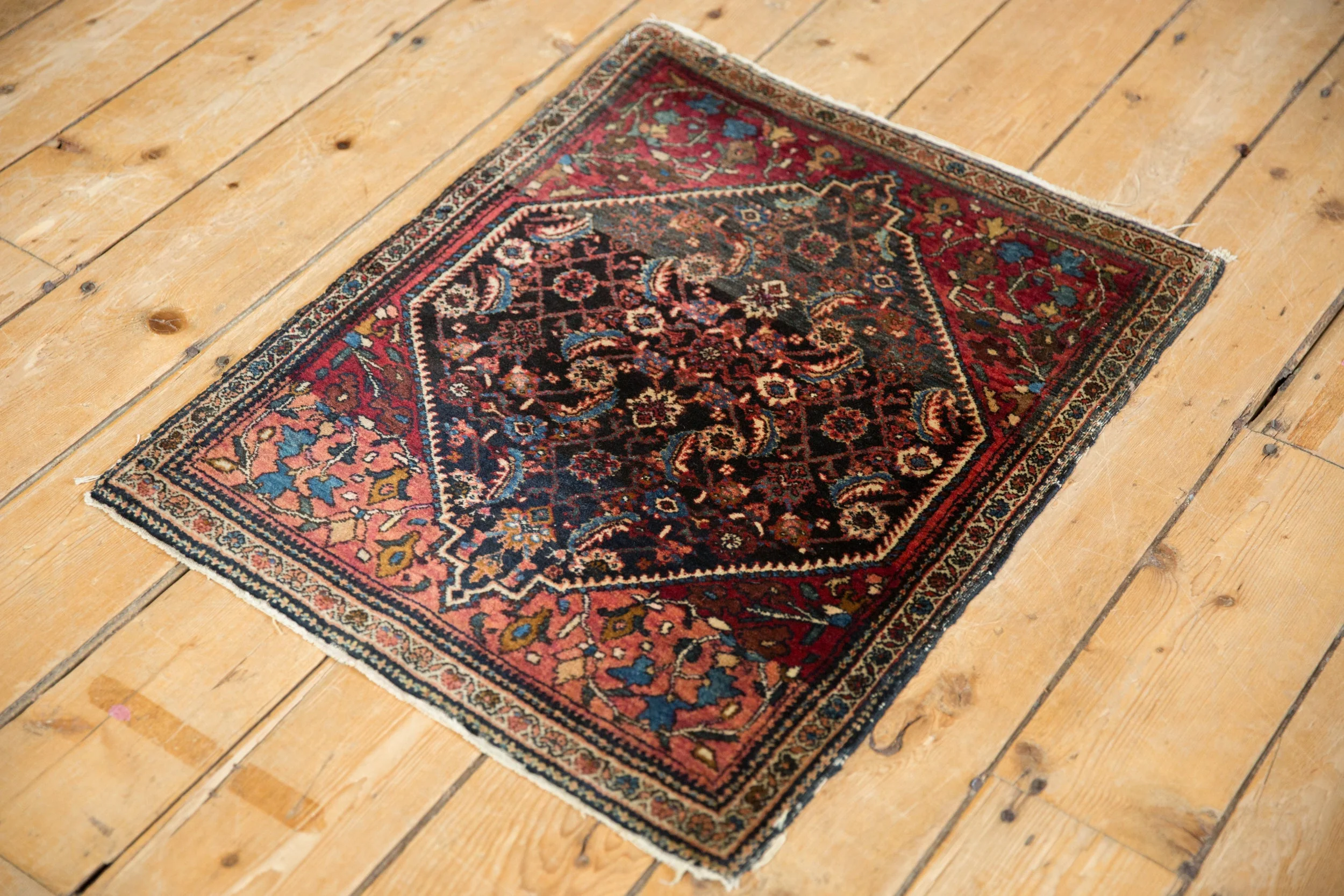 2x2.5 Vintage Fine Farahan Sarouk Square Rug Mat - Image 8
