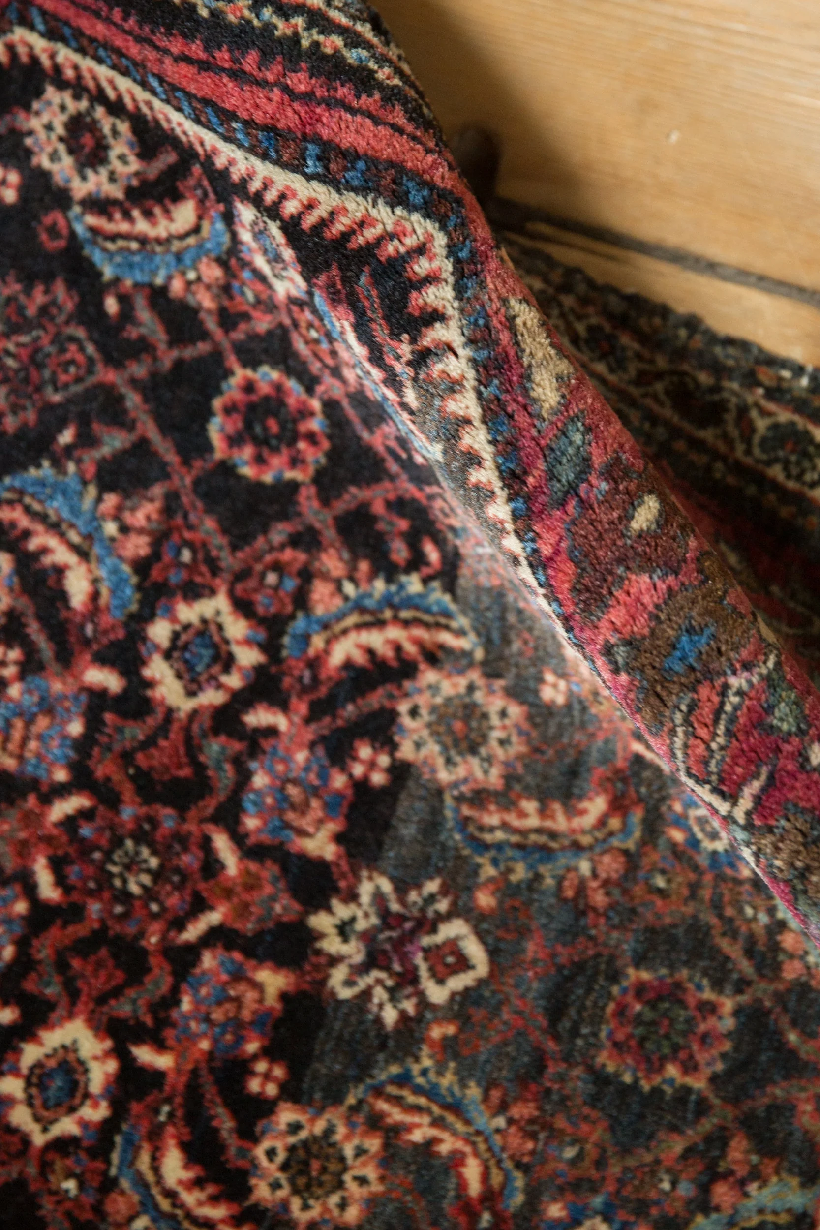 2x2.5 Vintage Fine Farahan Sarouk Square Rug Mat - Image 9