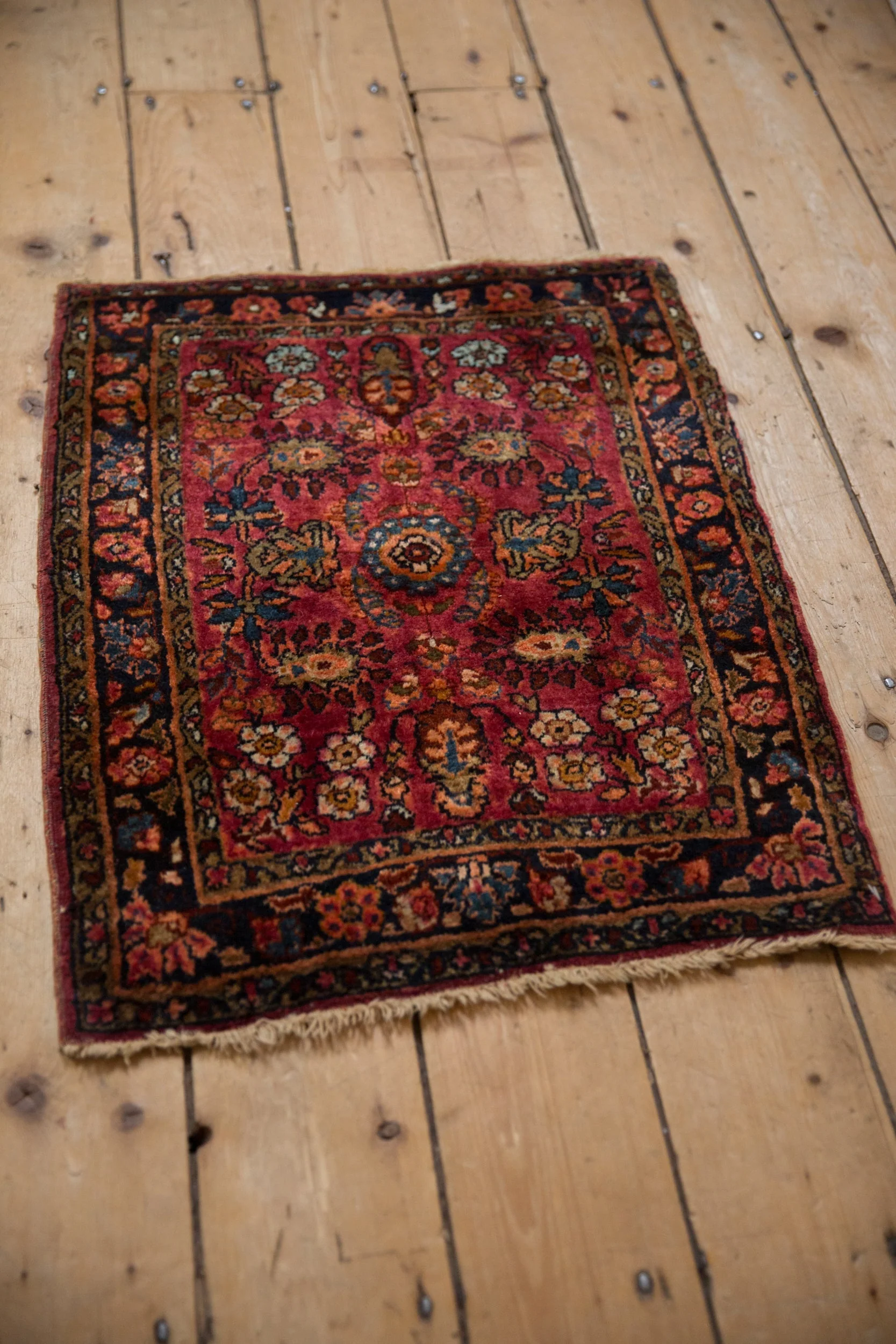 2x2.5 Vintage Fine Lilihan Square Rug Mat - Image 5