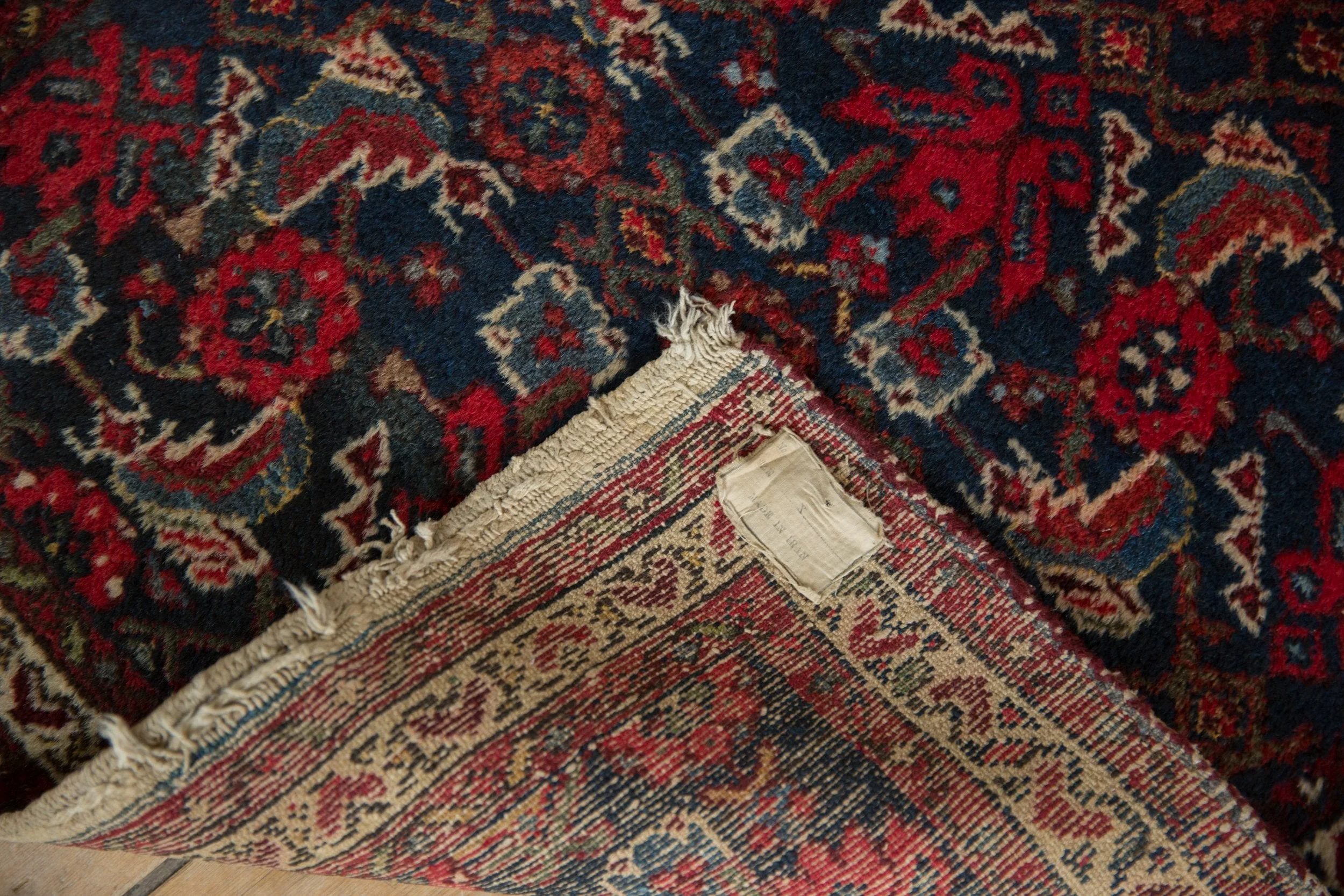 2x2.5 Vintage Hamadan Square Rug Mat - Image 8