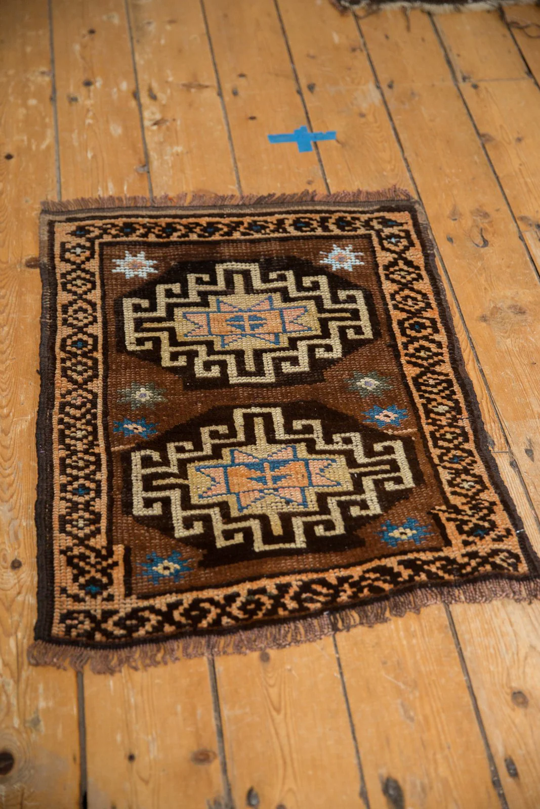 2x2.5 Vintage Oushak Square Rug Mat - Image 5