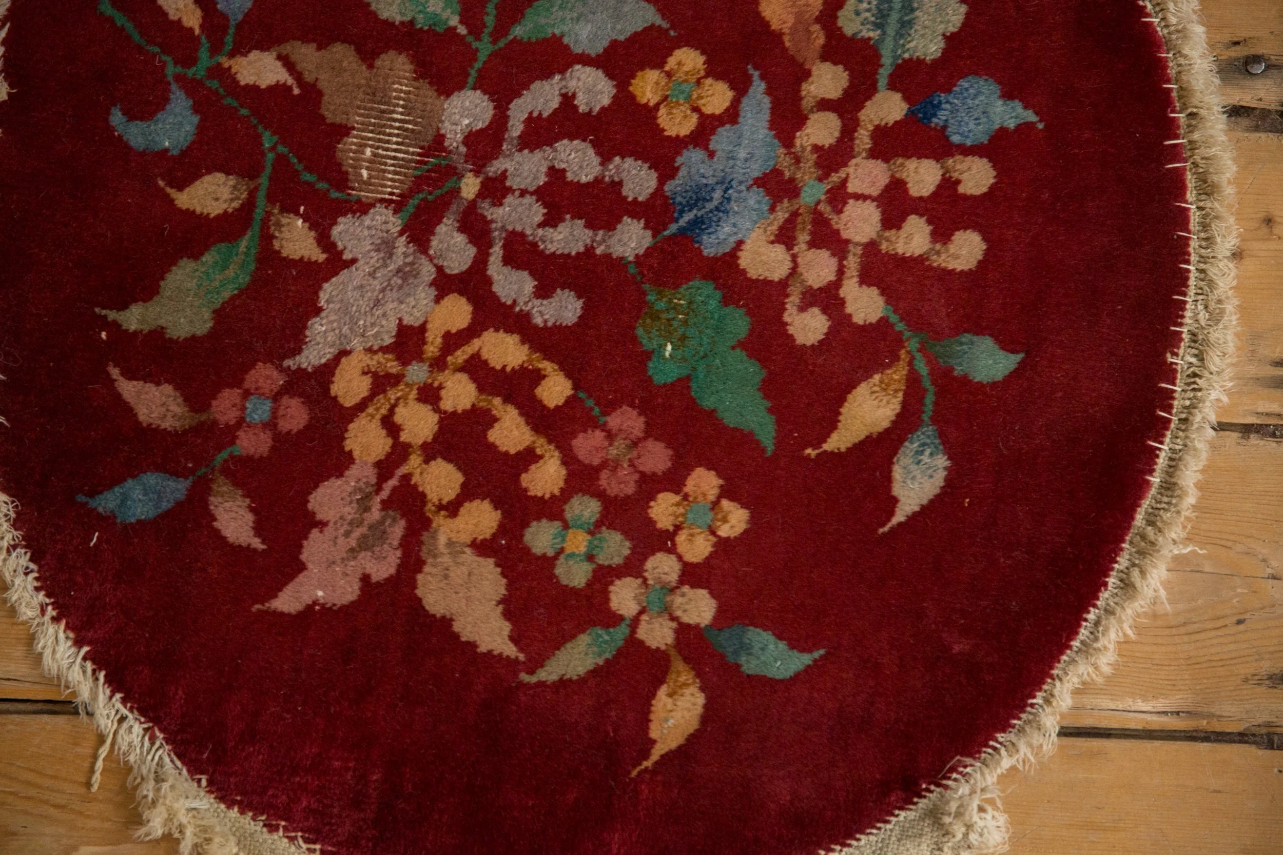 2x2 Vintage Art Deco Round Rug Mat - Image 6