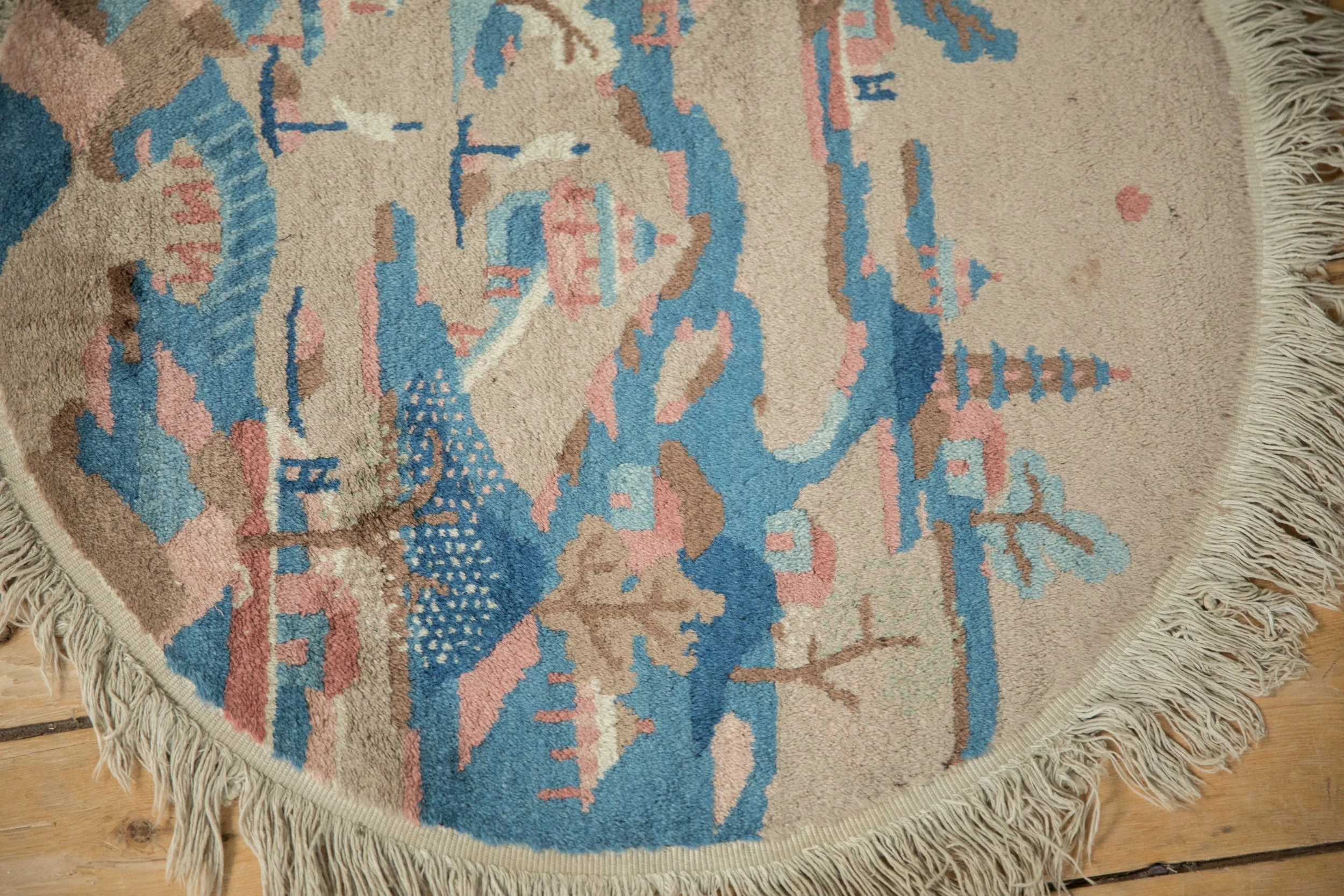 2x2 Vintage Art Deco Round Rug Mat - Image 7