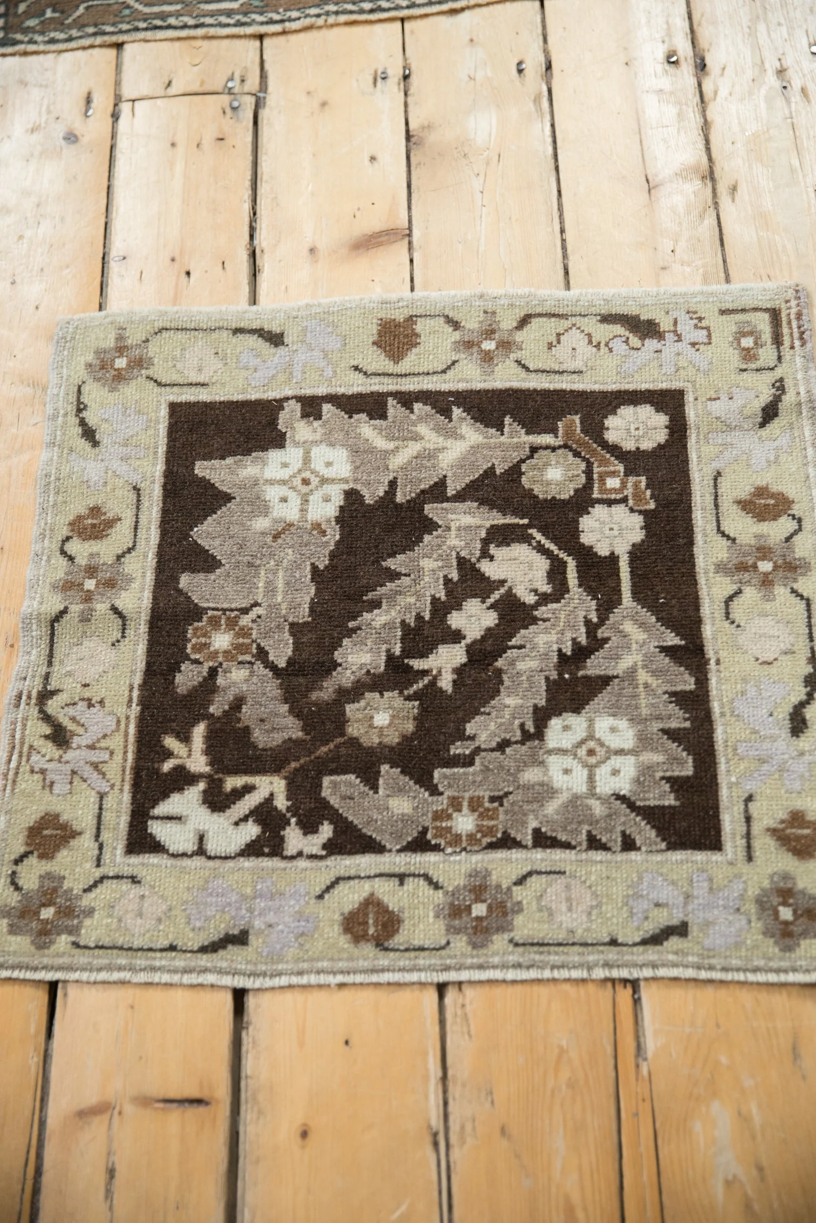 2x2 Vintage Distressed Oushak Square Rug Mat - Image 5