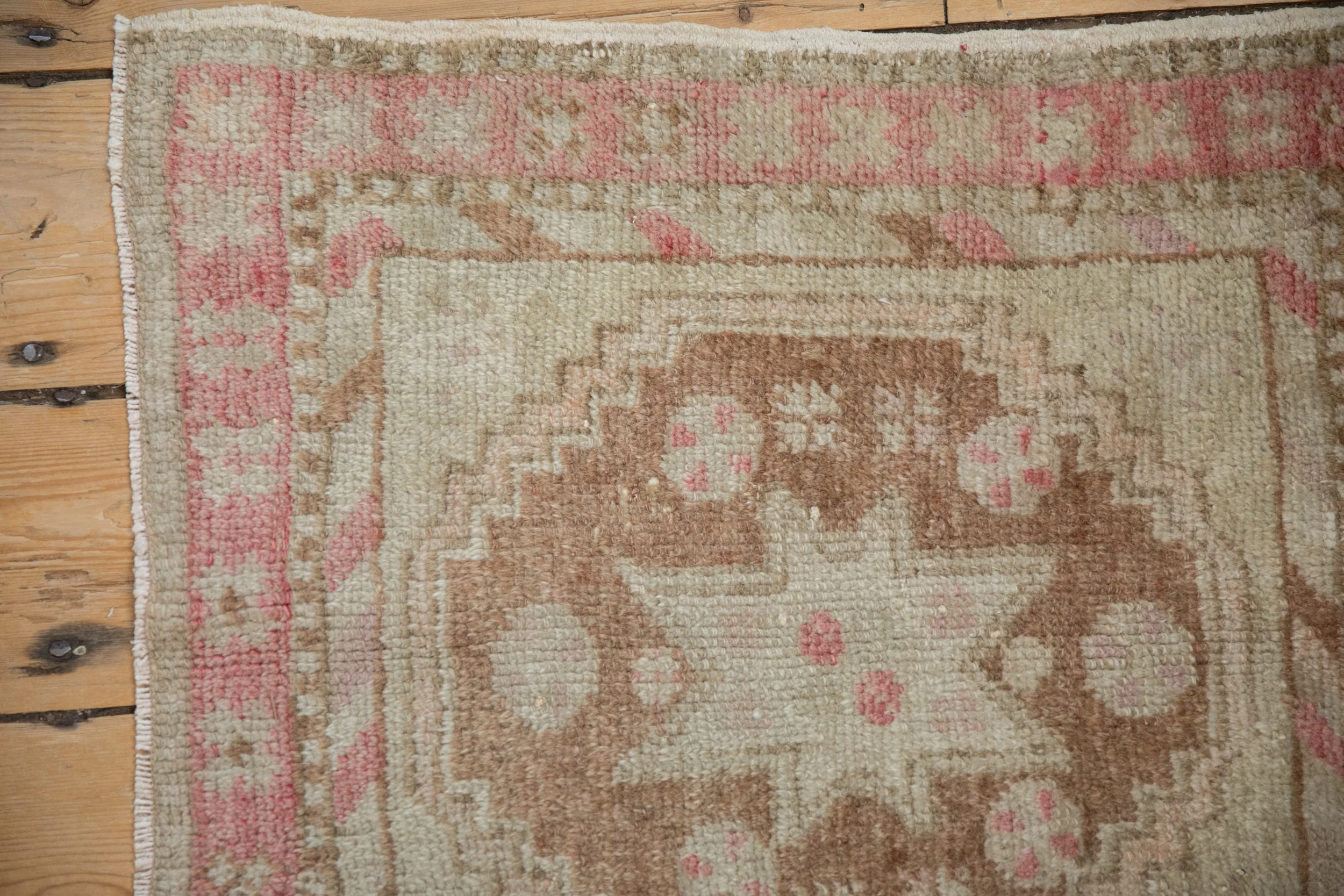 2x2 Vintage Distressed Oushak Square Rug Mat - Image 3