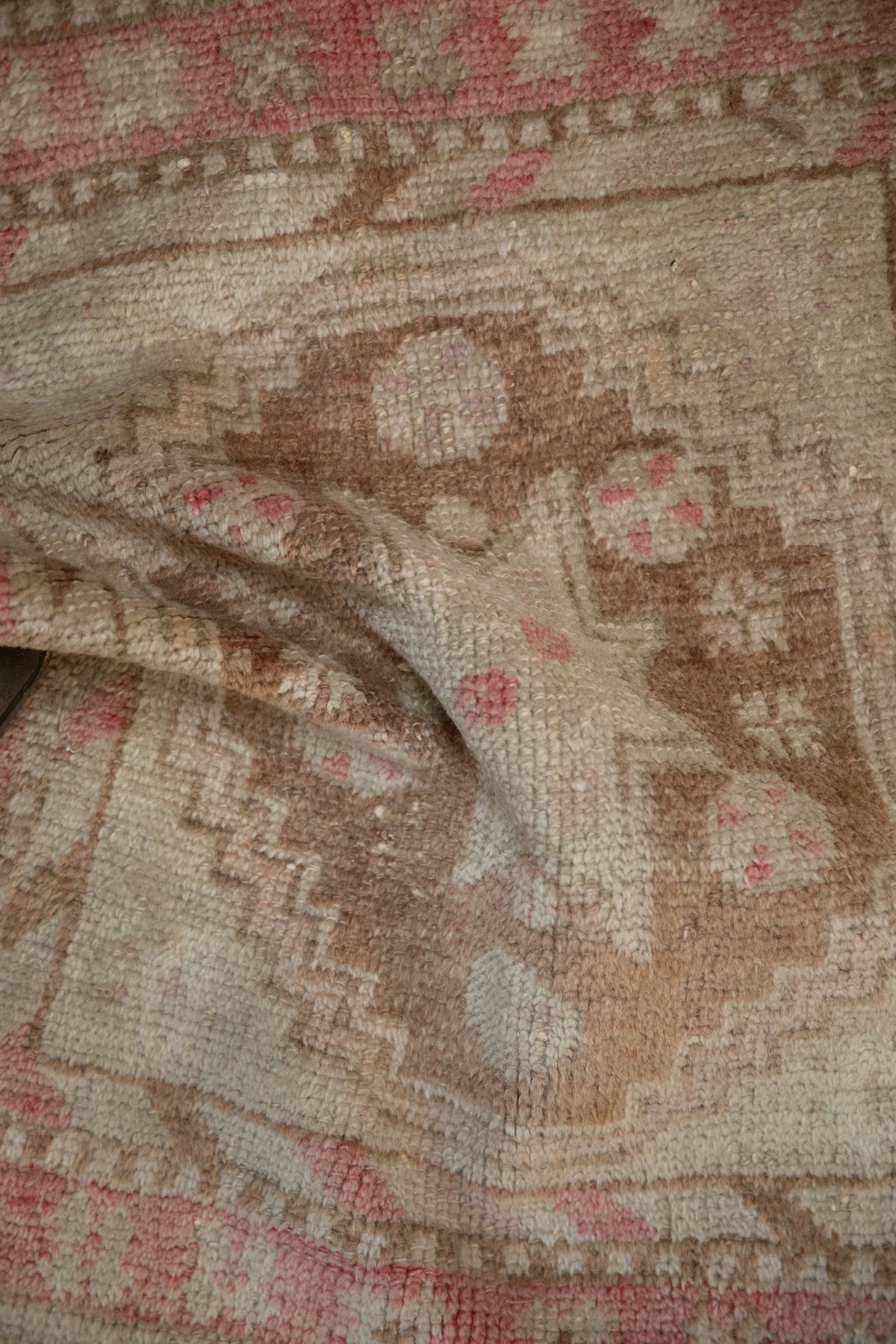 2x2 Vintage Distressed Oushak Square Rug Mat - Image 6