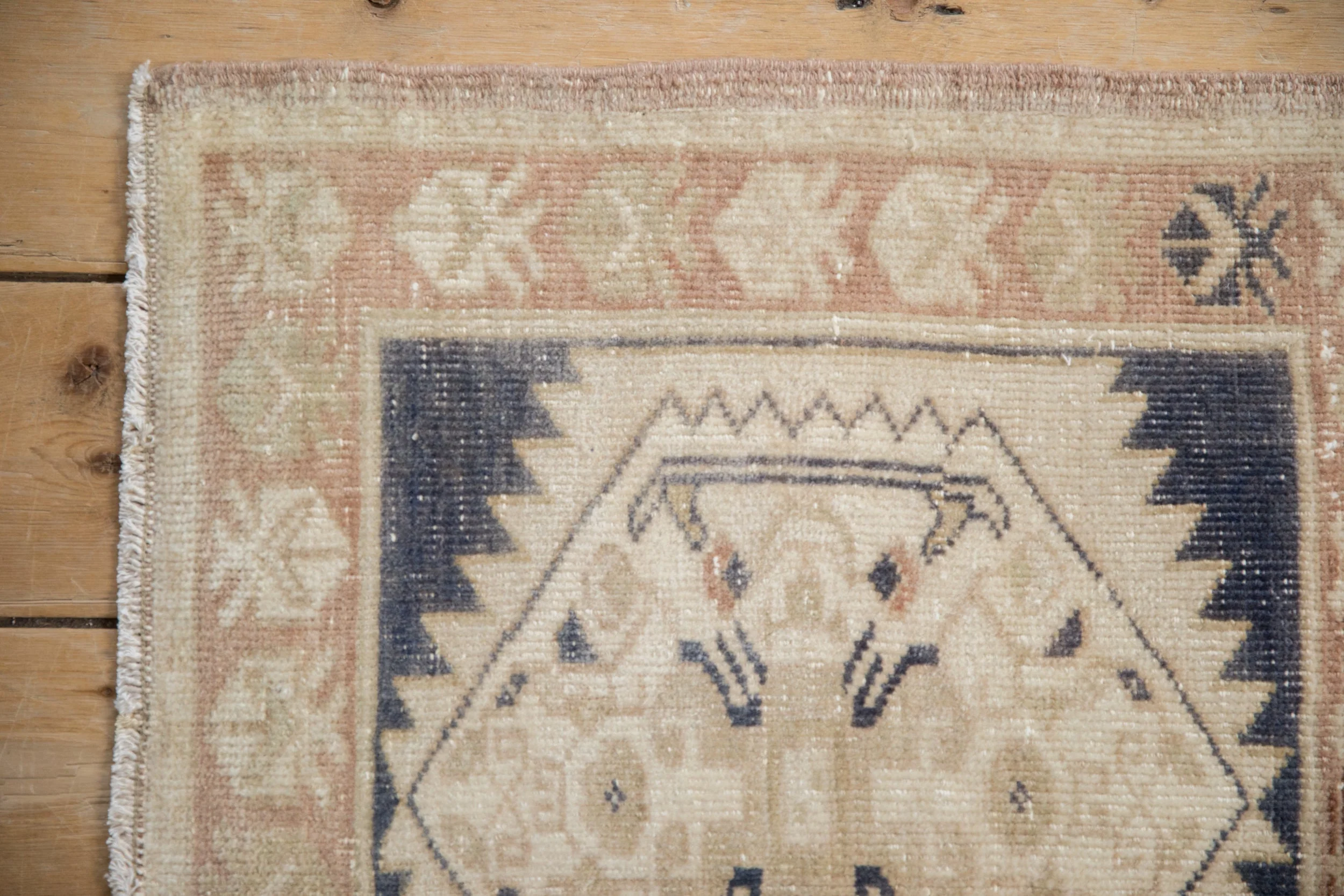 2x2 Vintage Distressed Oushak Square Rug Mat - Image 3