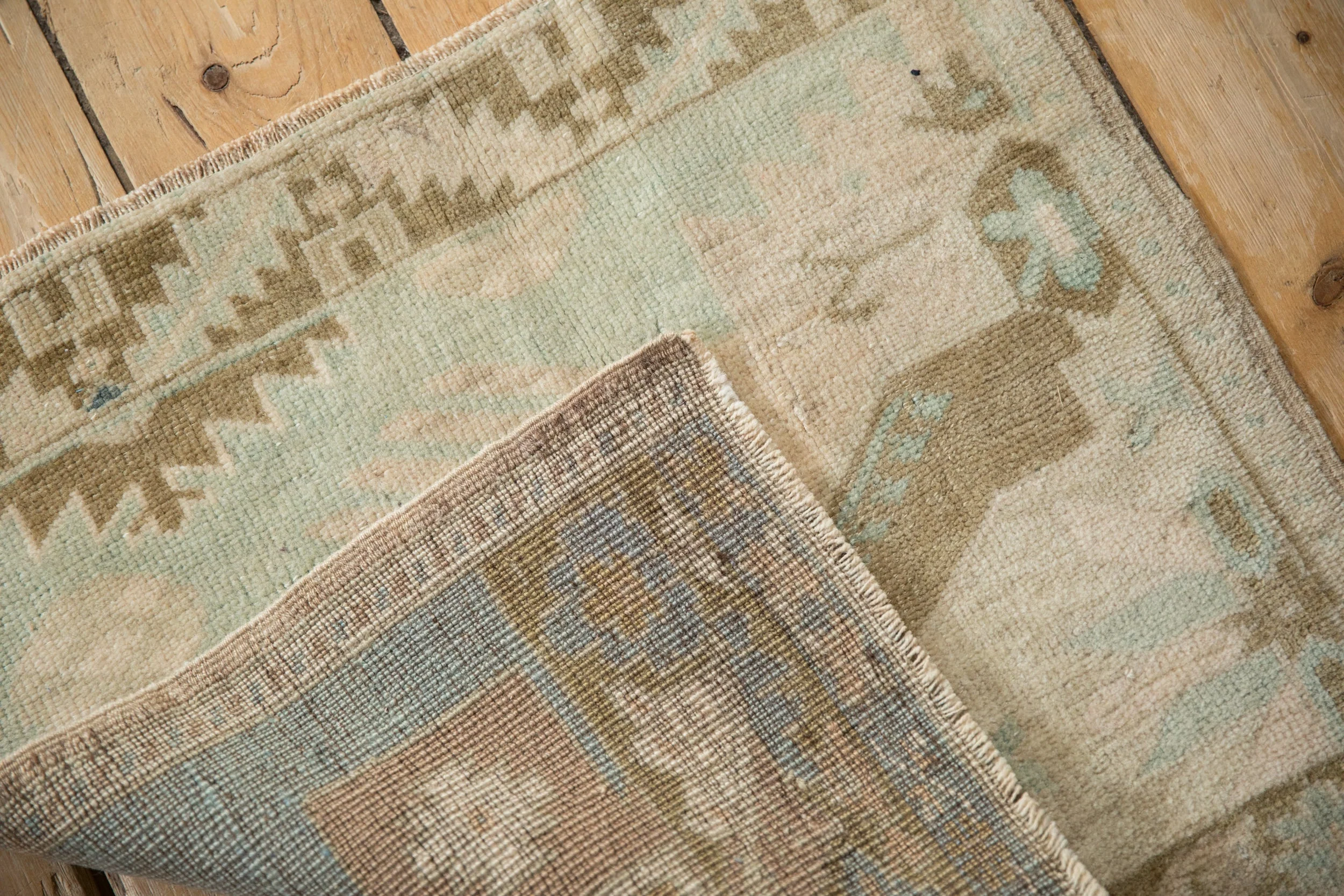 2x2 Vintage Distressed Oushak Square Rug Mat - Image 6