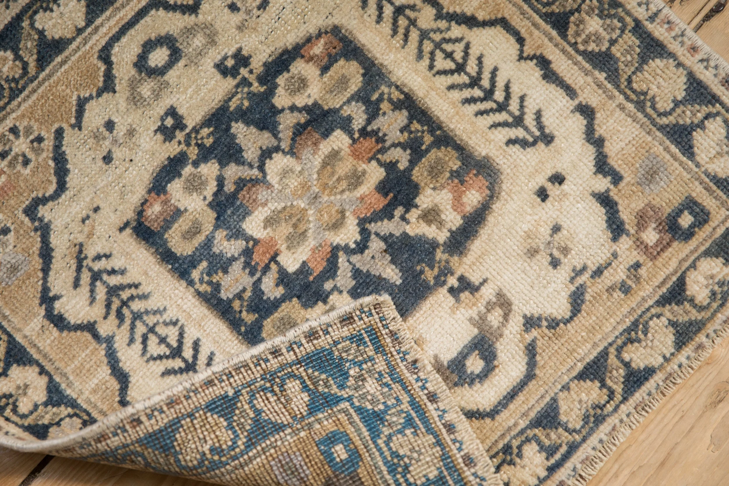 2x2 Vintage Distressed Oushak Square Rug Mat - Image 4