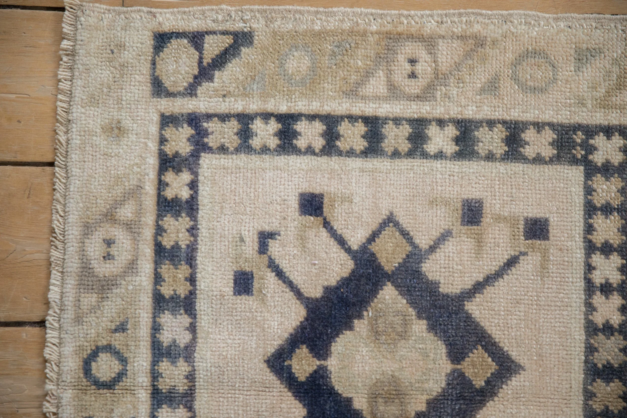 2x2 Vintage Distressed Oushak Square Rug Mat - Image 3