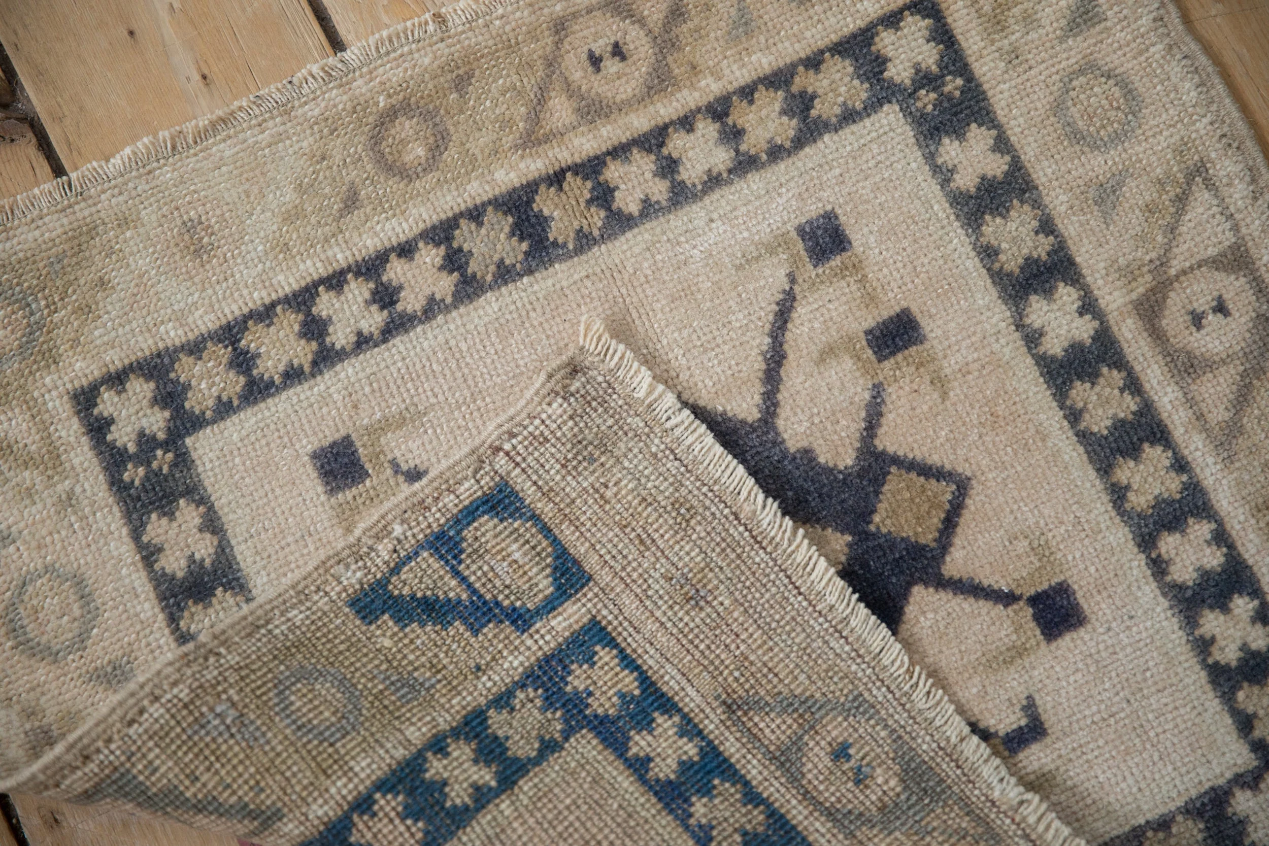 2x2 Vintage Distressed Oushak Square Rug Mat - Image 6