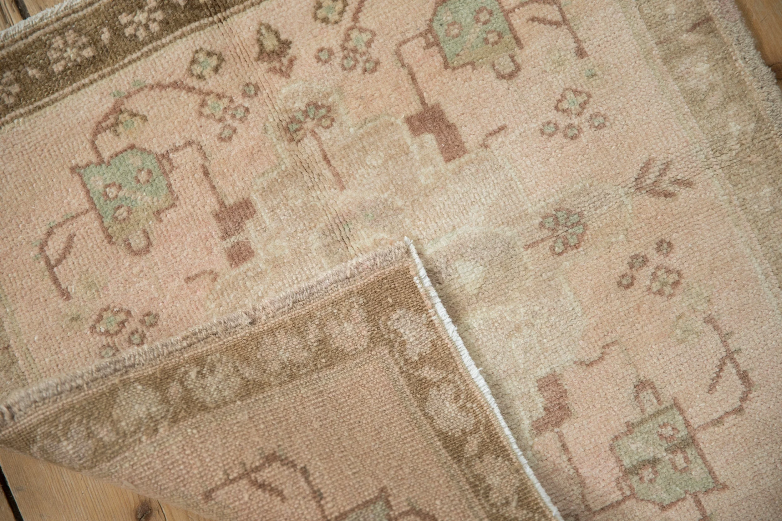 2x2 Vintage Distressed Oushak Square Rug Mat - Image 6