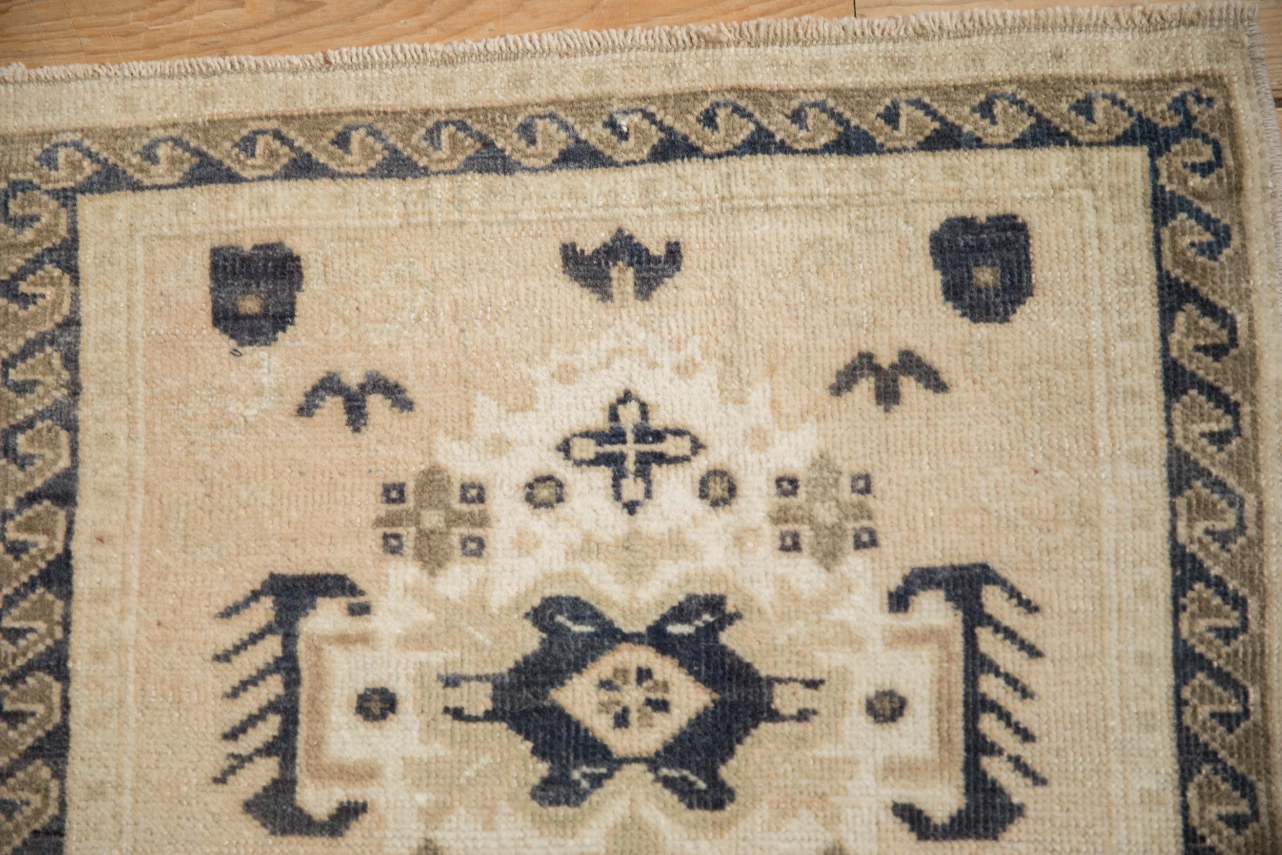 2x2 Vintage Distressed Oushak Square Rug Mat - Image 3