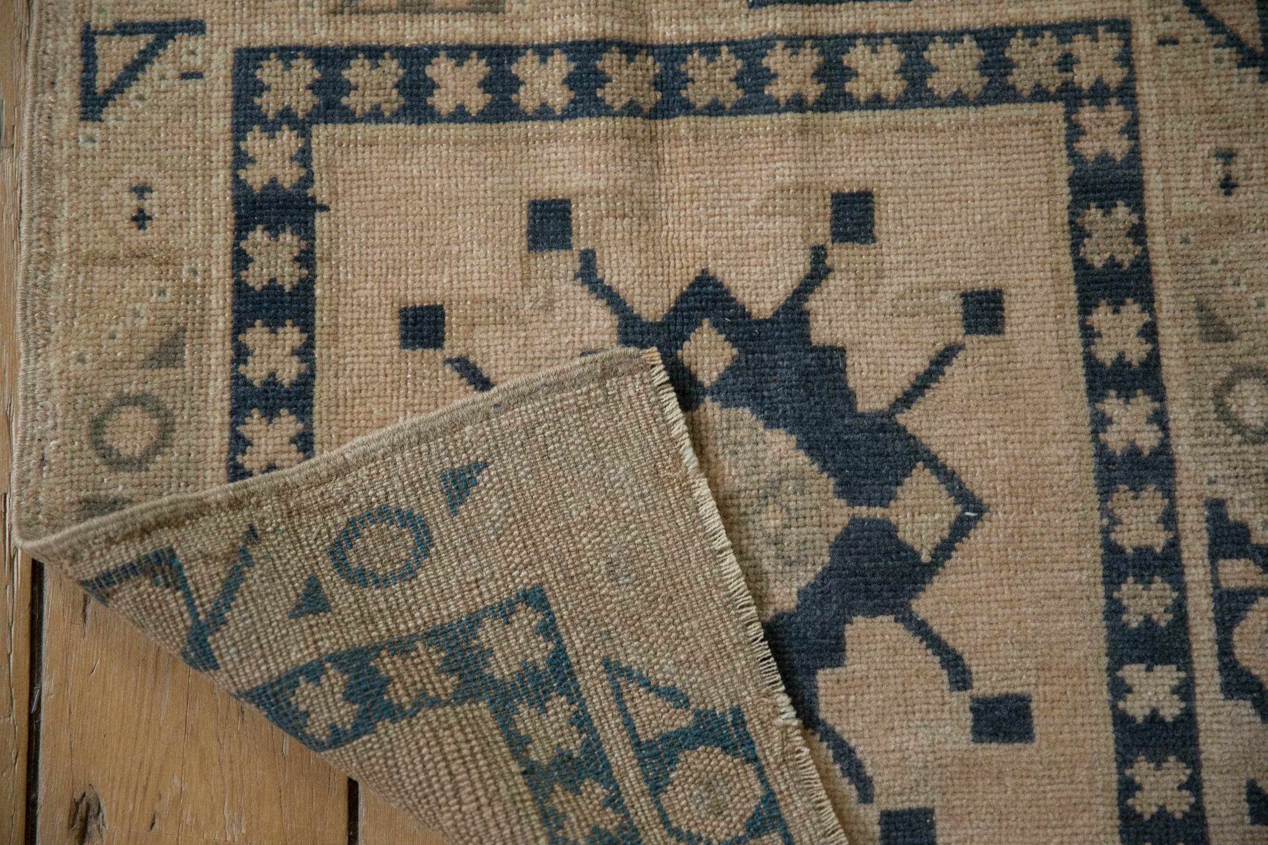 2x2 Vintage Distressed Oushak Square Rug Mat - Image 6