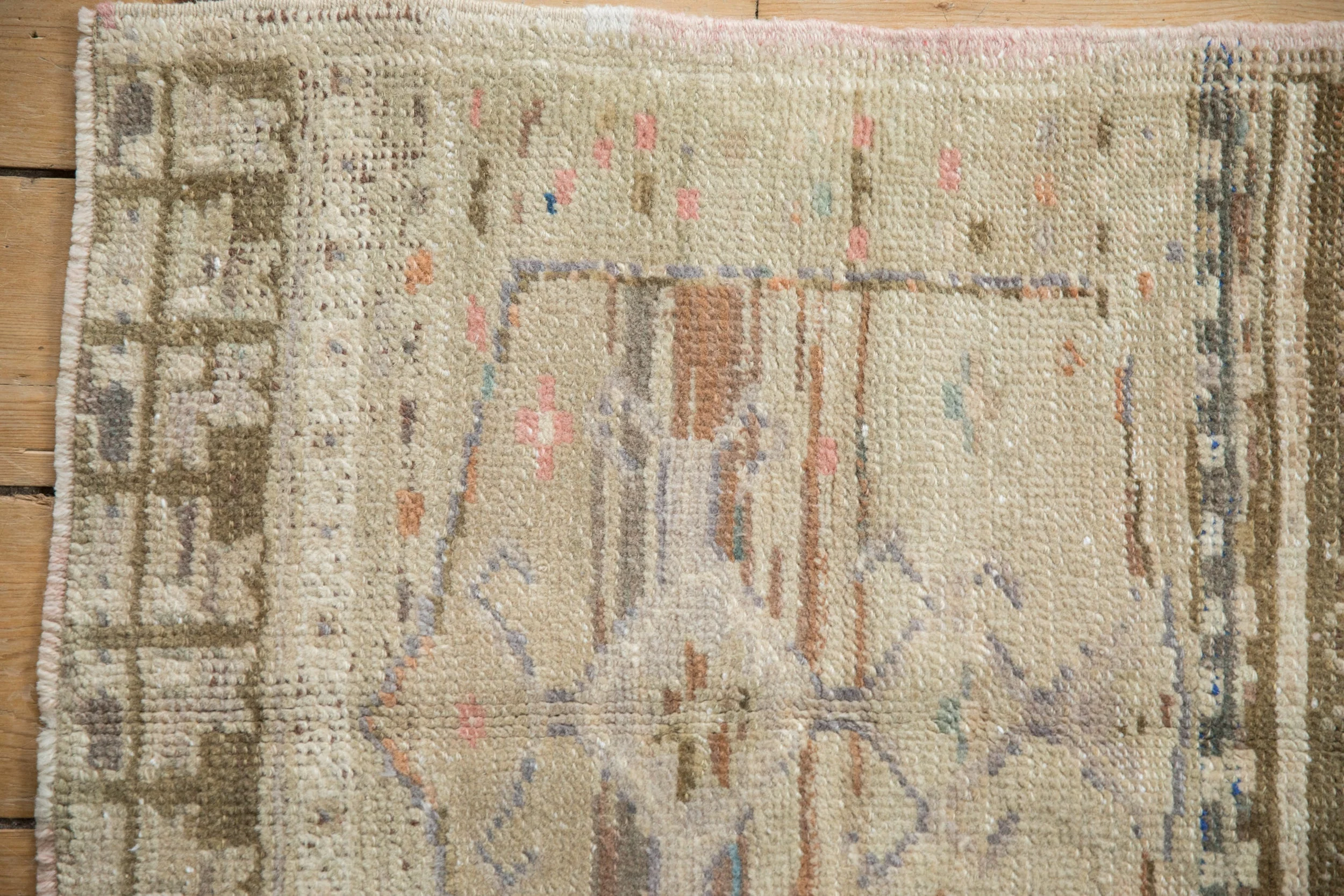 2x2 Vintage Distressed Oushak Square Rug Mat - Image 3