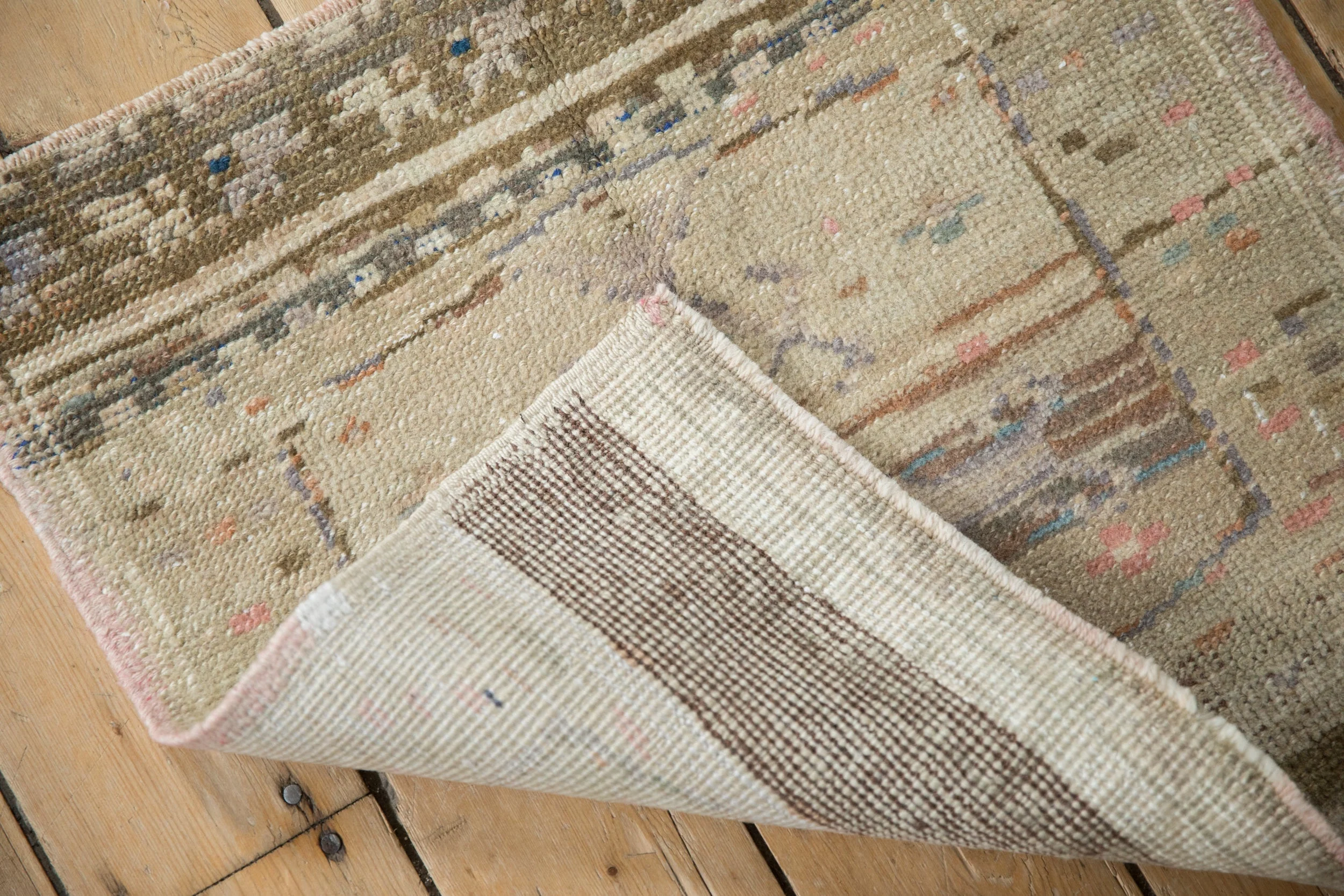 2x2 Vintage Distressed Oushak Square Rug Mat - Image 6