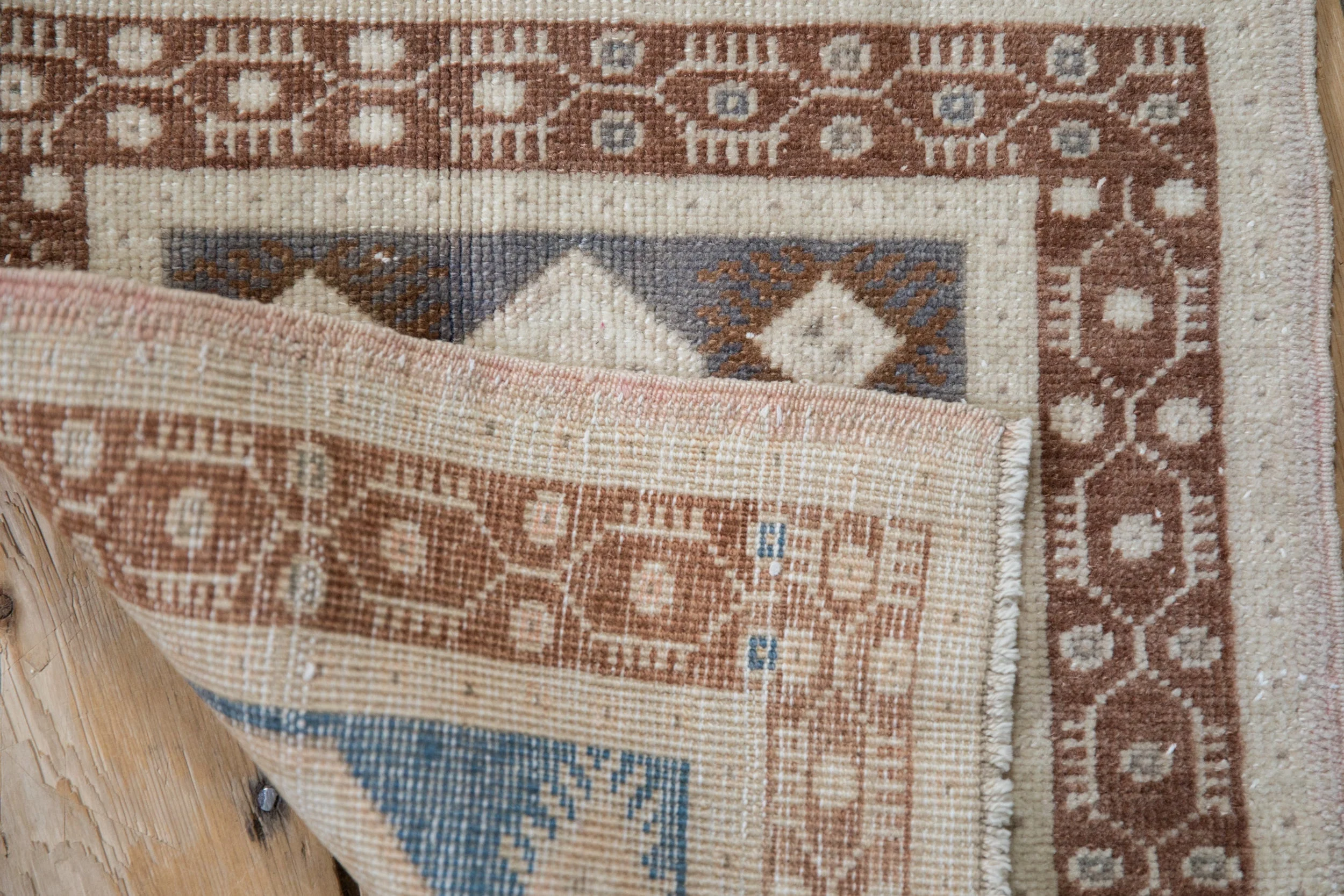 2x2 Vintage Distressed Oushak Square Rug Mat - Image 5