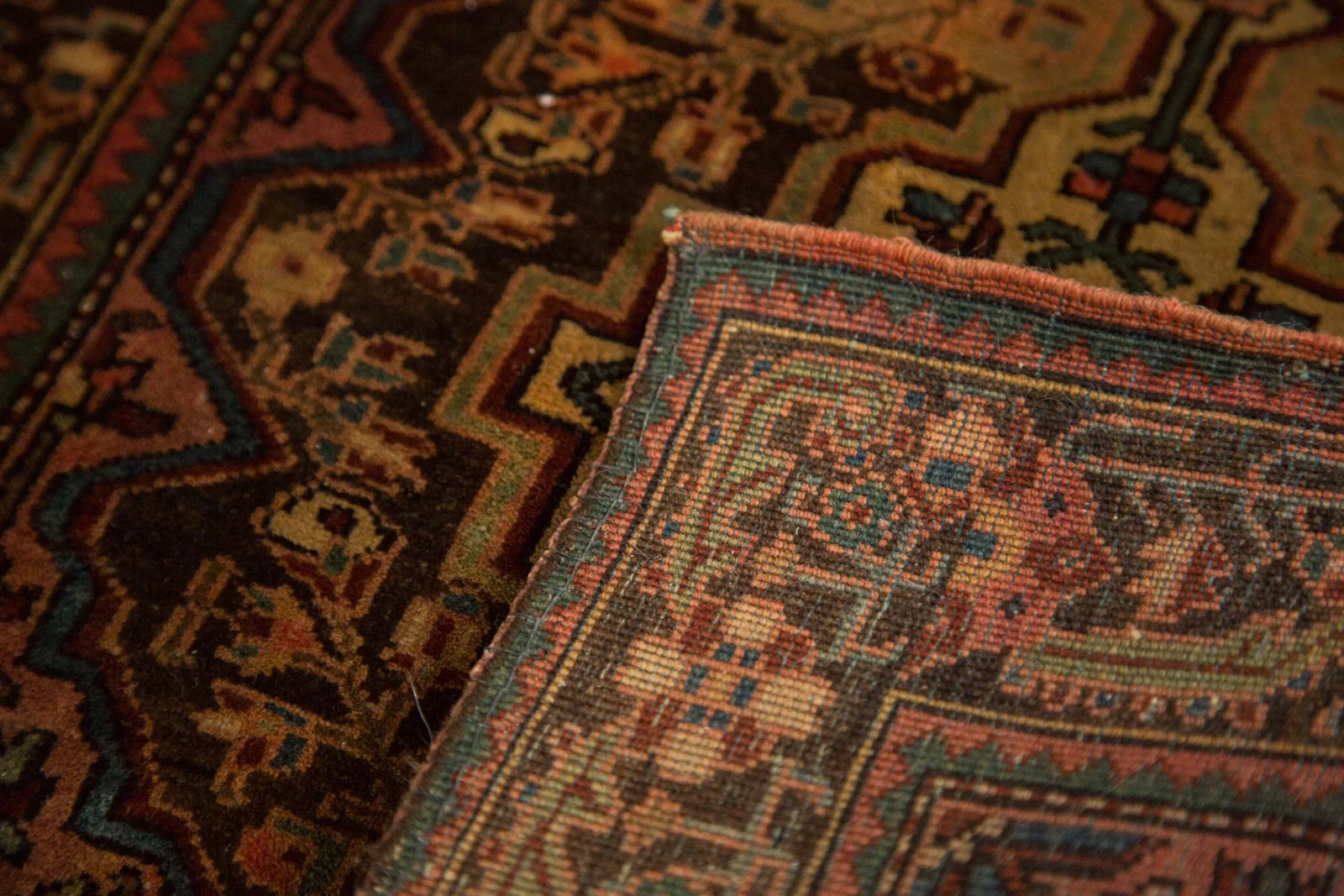 2x2 Vintage Josan Sarouk Square Rug Mat - Image 11