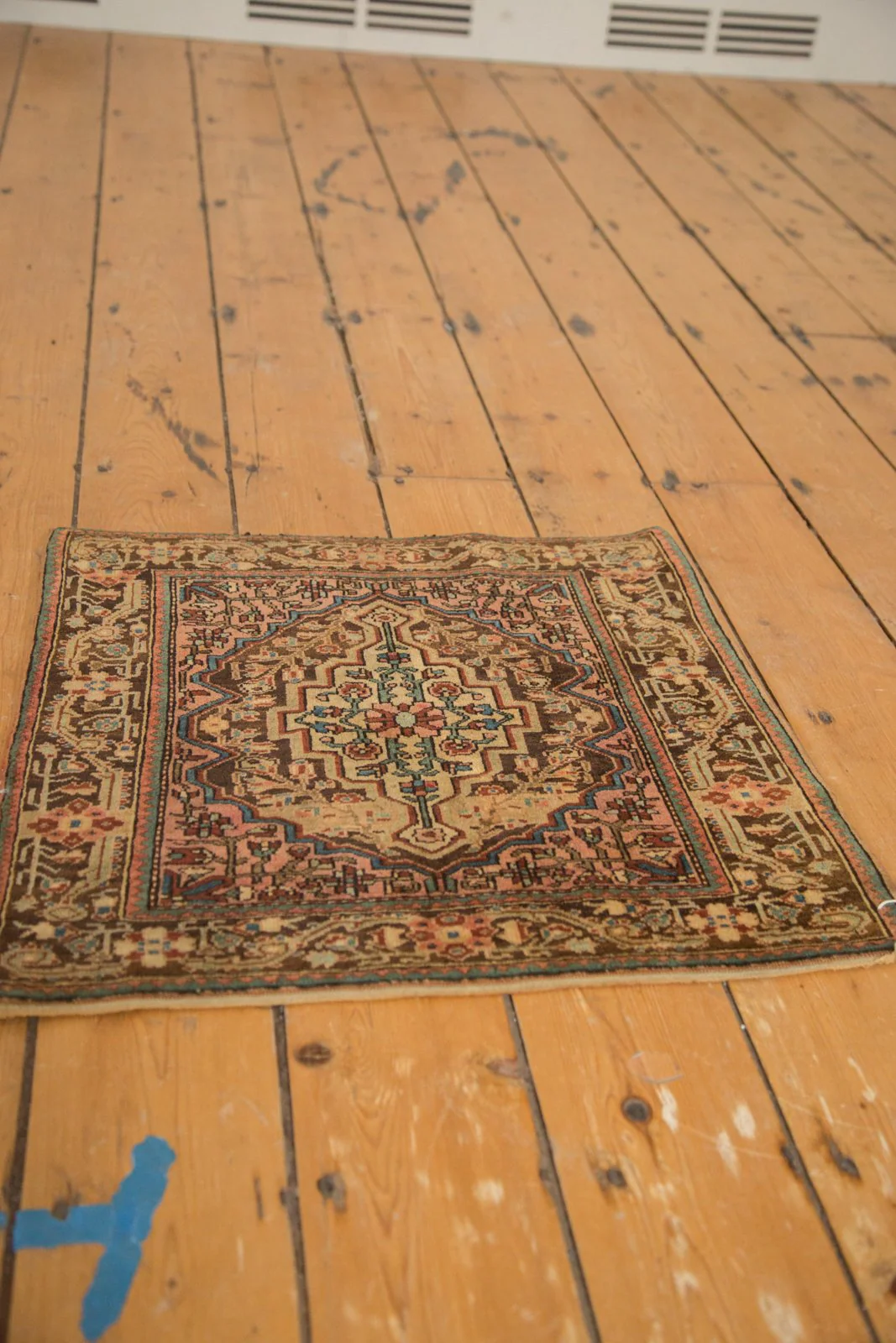2x2 Vintage Josan Sarouk Square Rug Mat - Image 3