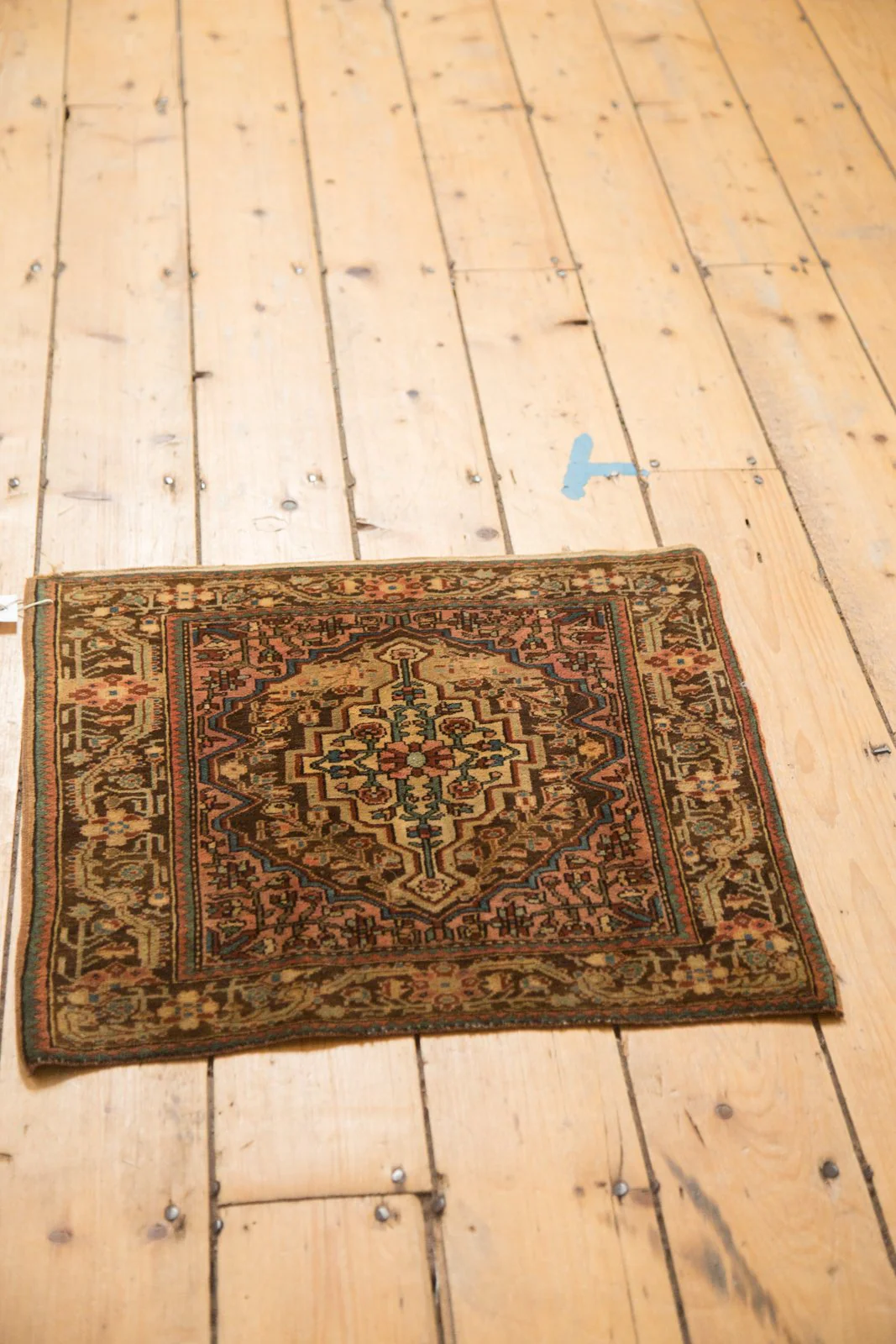 2x2 Vintage Josan Sarouk Square Rug Mat - Image 5