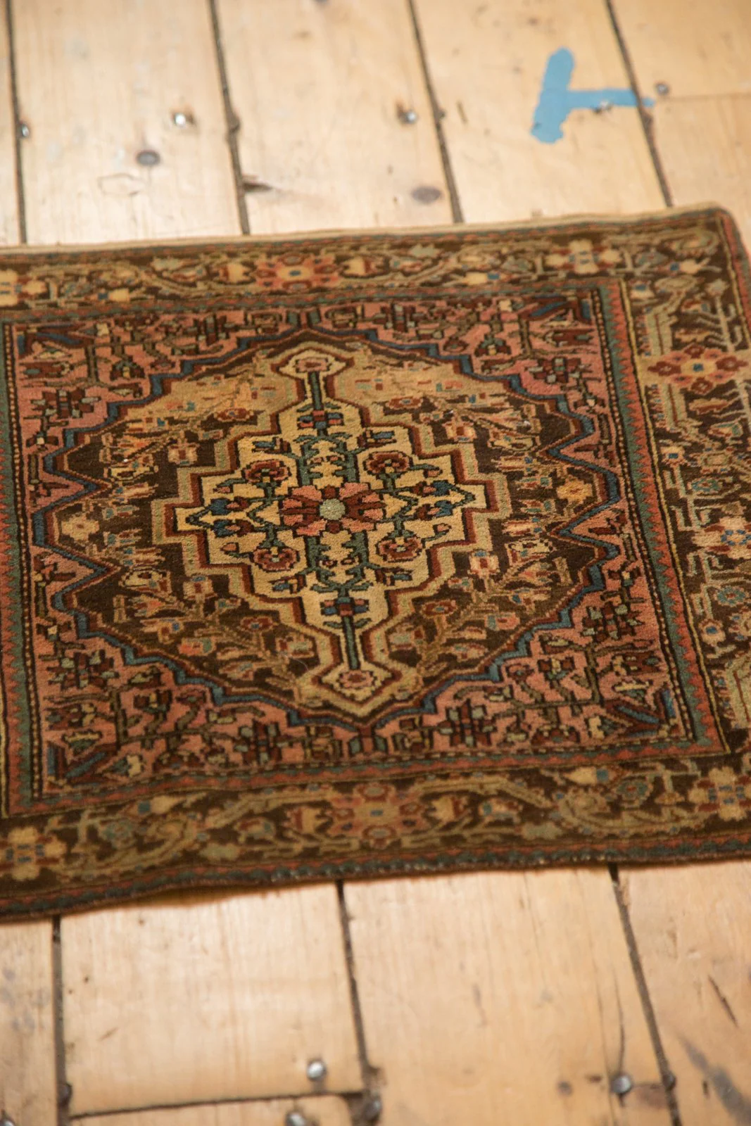 2x2 Vintage Josan Sarouk Square Rug Mat - Image 6