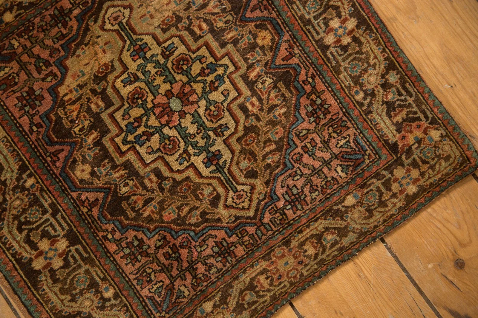 2x2 Vintage Josan Sarouk Square Rug Mat - Image 7