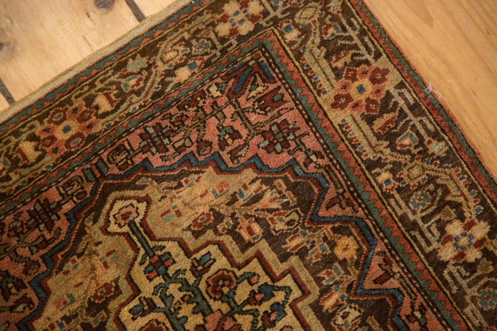 2x2 Vintage Josan Sarouk Square Rug Mat - Image 8