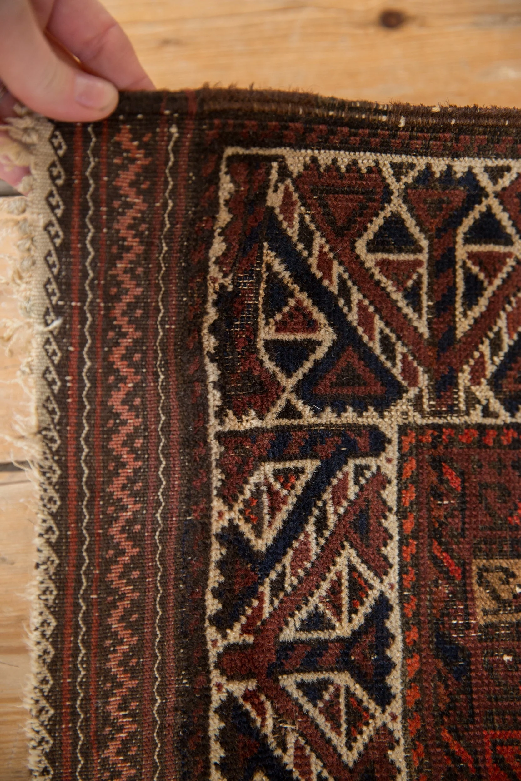 2x3.5 Antique Fine Belouch Rug - Image 5