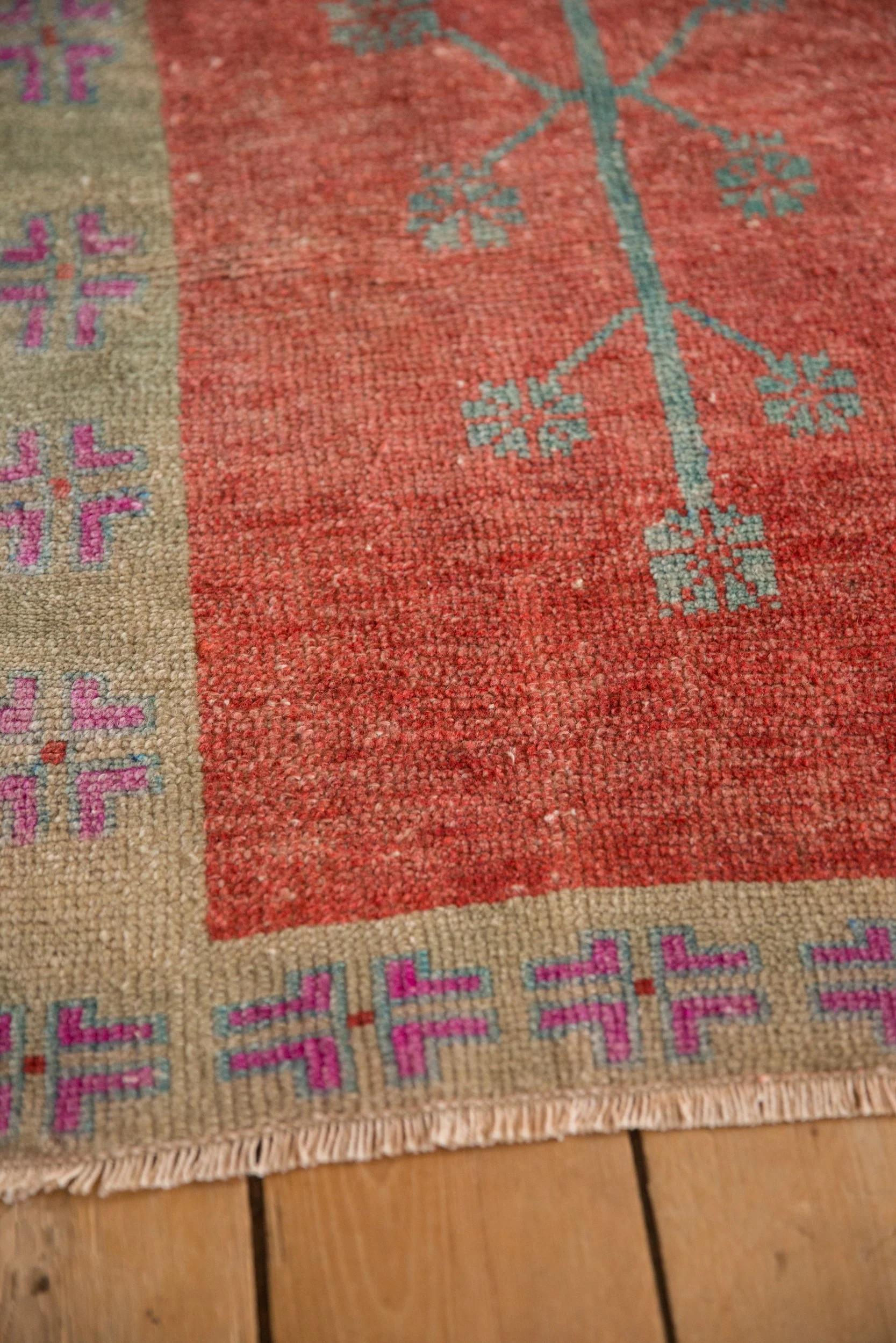 2x3.5 Vintage Distressed Oushak Rug - Image 5