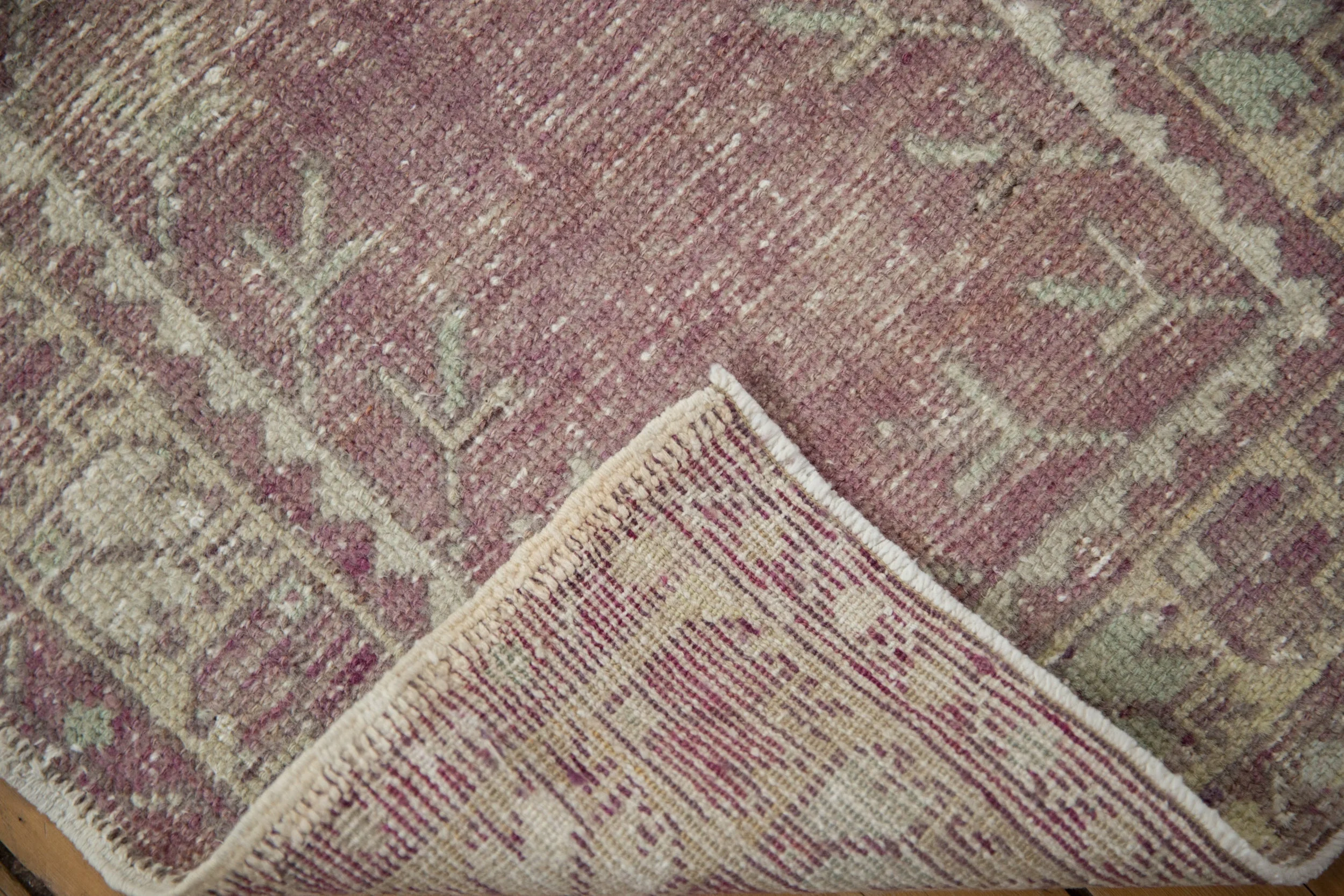 2x3.5 Vintage Distressed Oushak Rug - Image 7