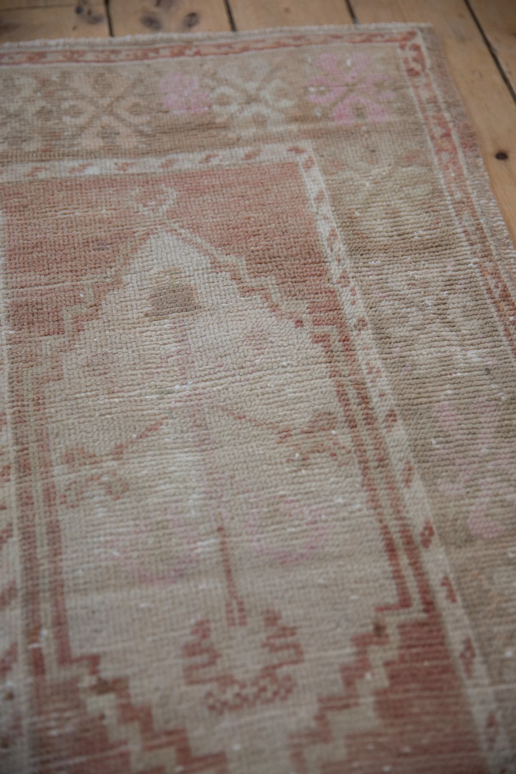 2x3.5 Vintage Distressed Oushak Rug - Image 4