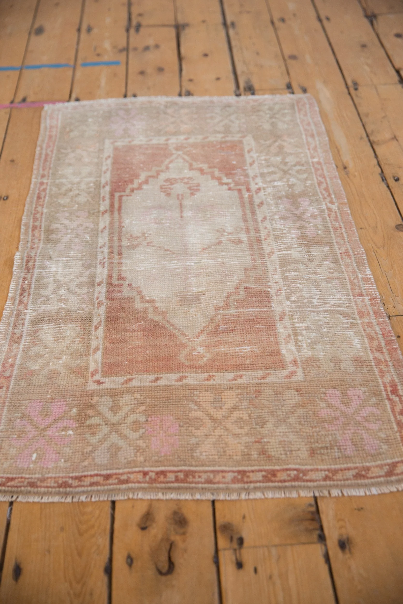 2x3.5 Vintage Distressed Oushak Rug - Image 6