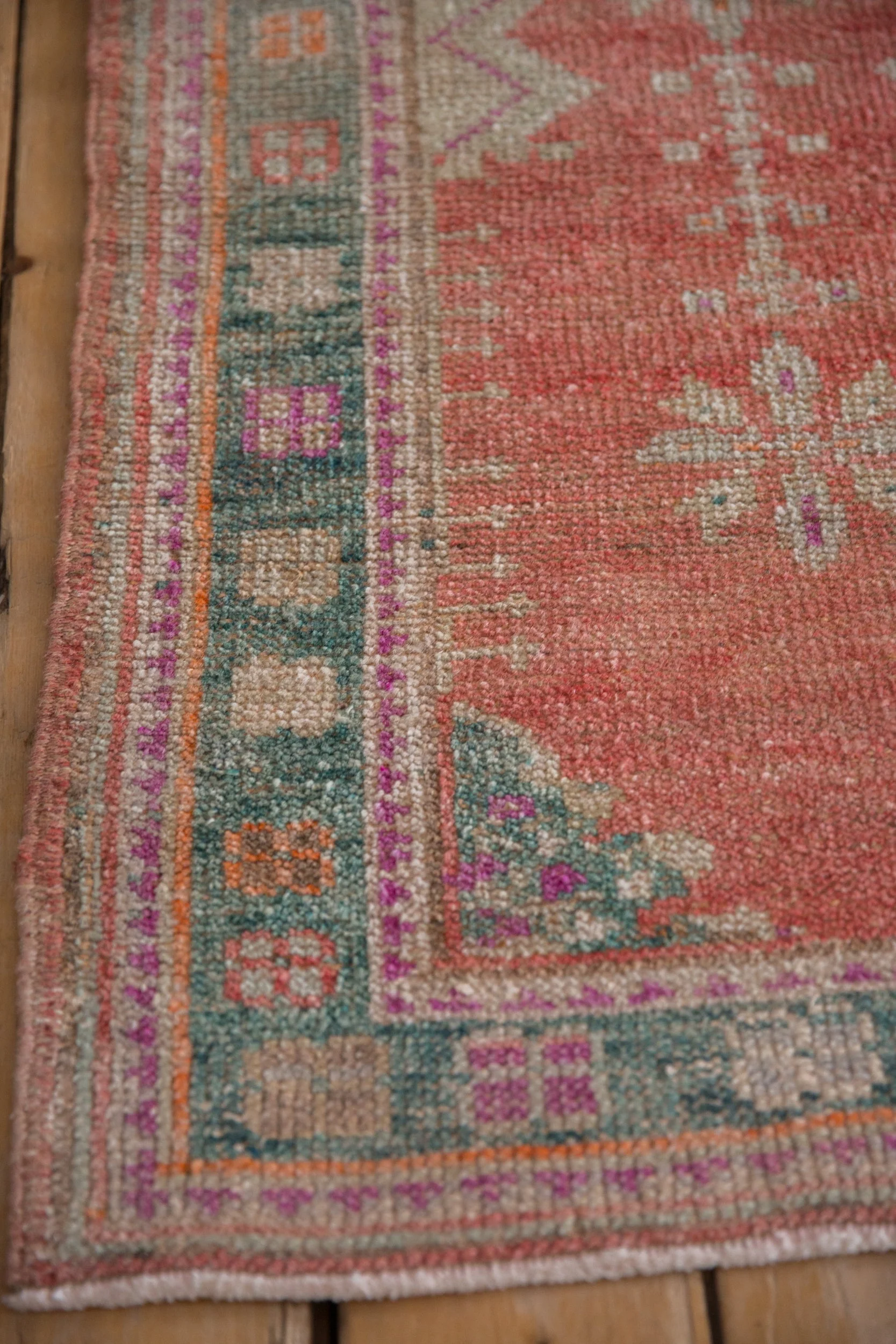 2x3.5 Vintage Distressed Oushak Rug - Image 6