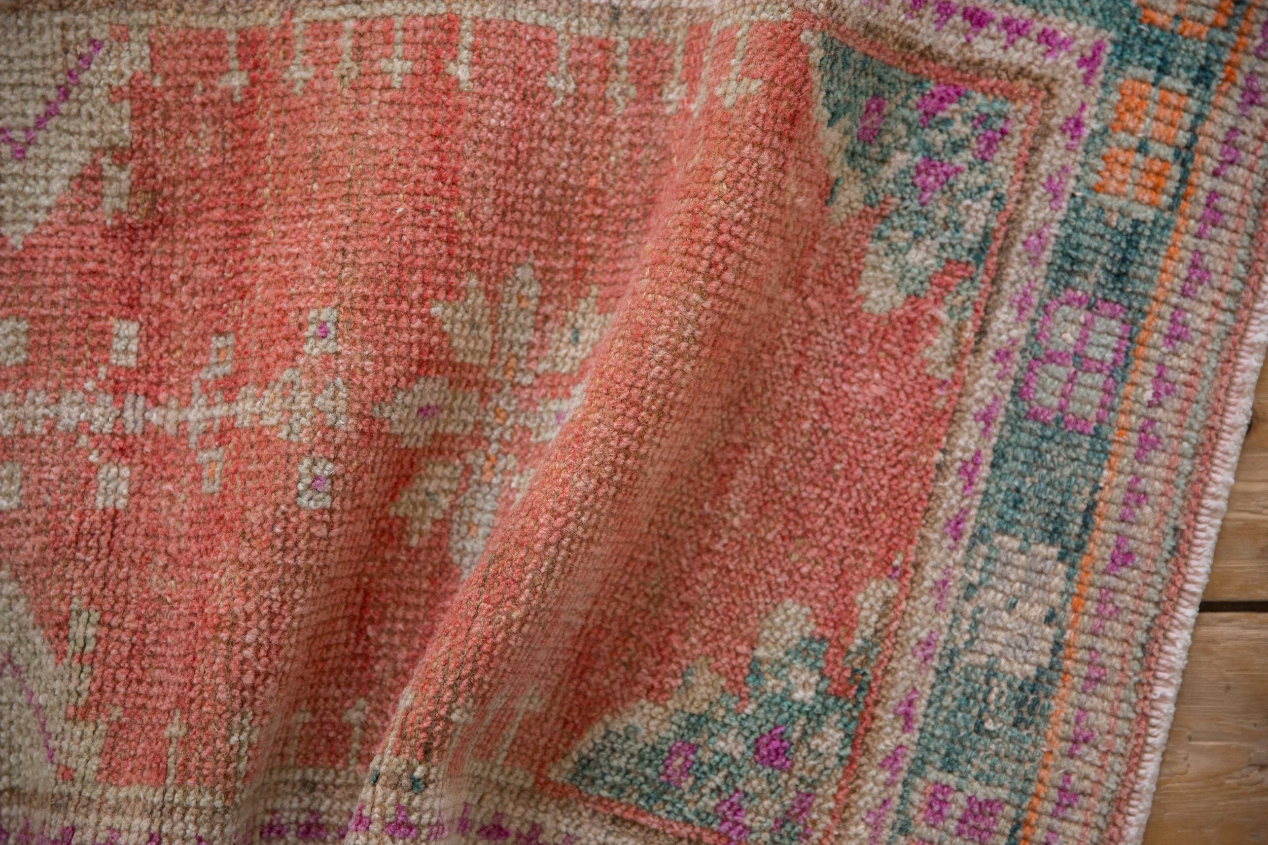 2x3.5 Vintage Distressed Oushak Rug - Image 7