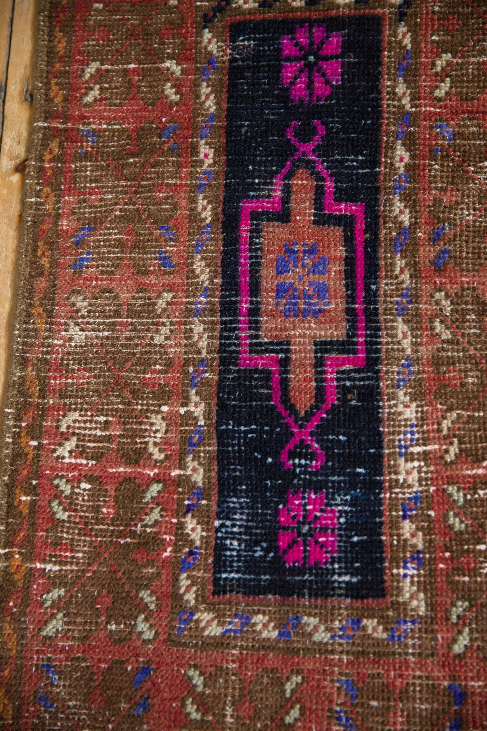 2x3.5 Vintage Distressed Oushak Rug - Image 4