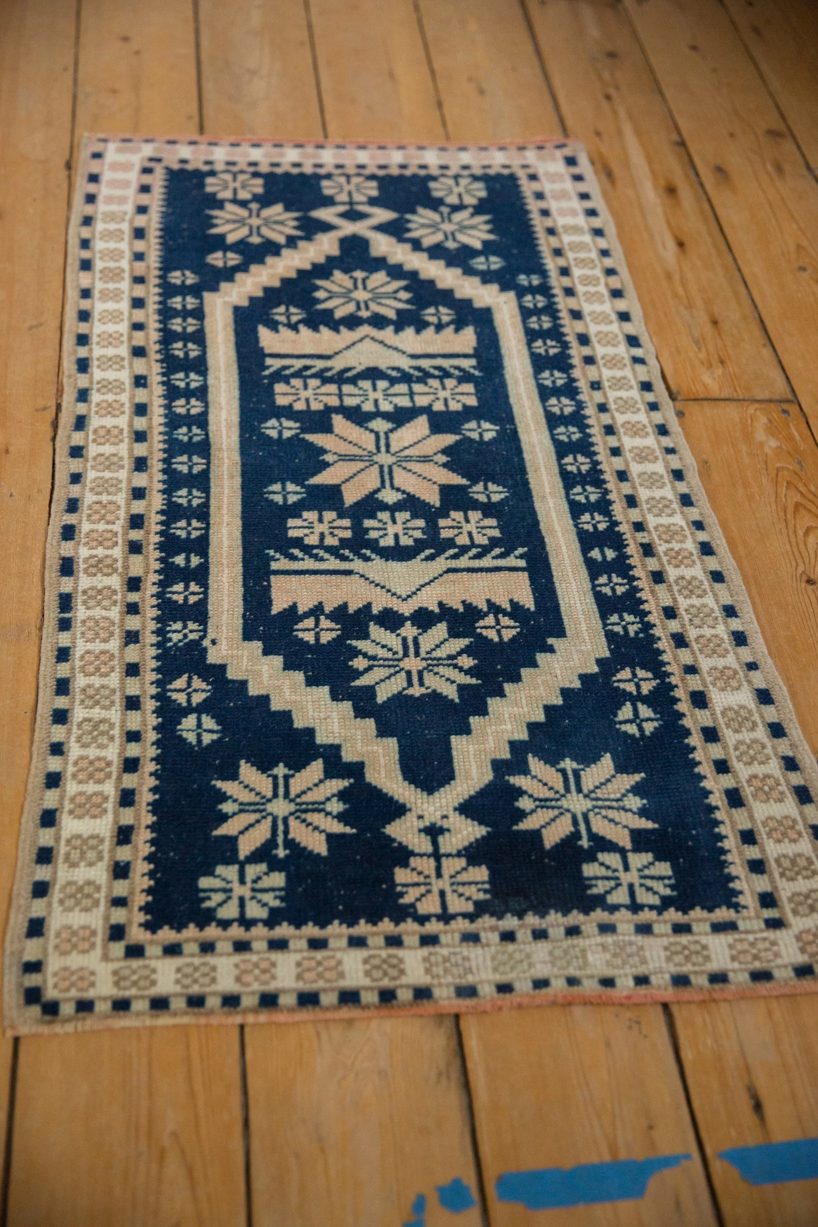 2x3.5 Vintage Distressed Oushak Rug - Image 4