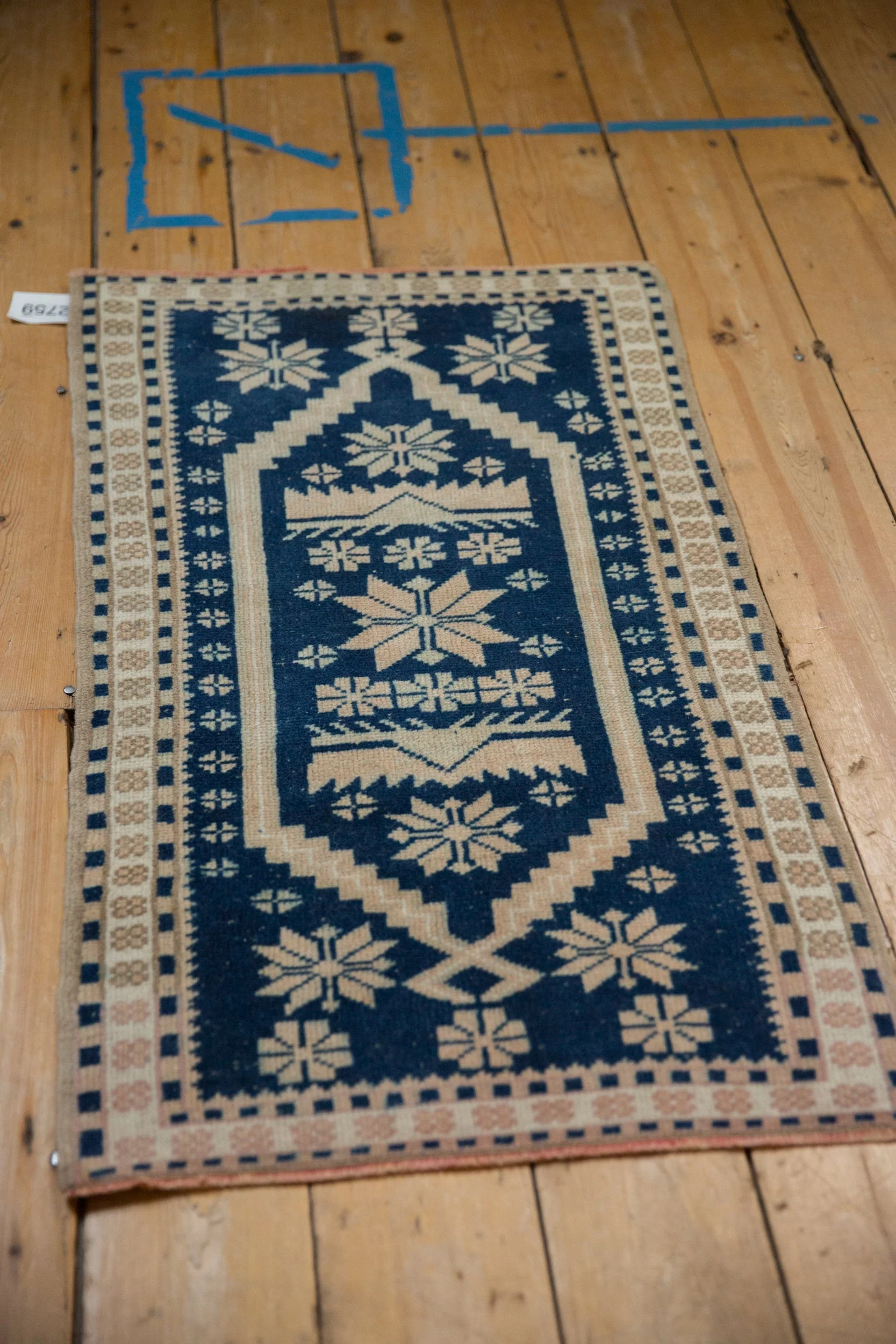 2x3.5 Vintage Distressed Oushak Rug - Image 5