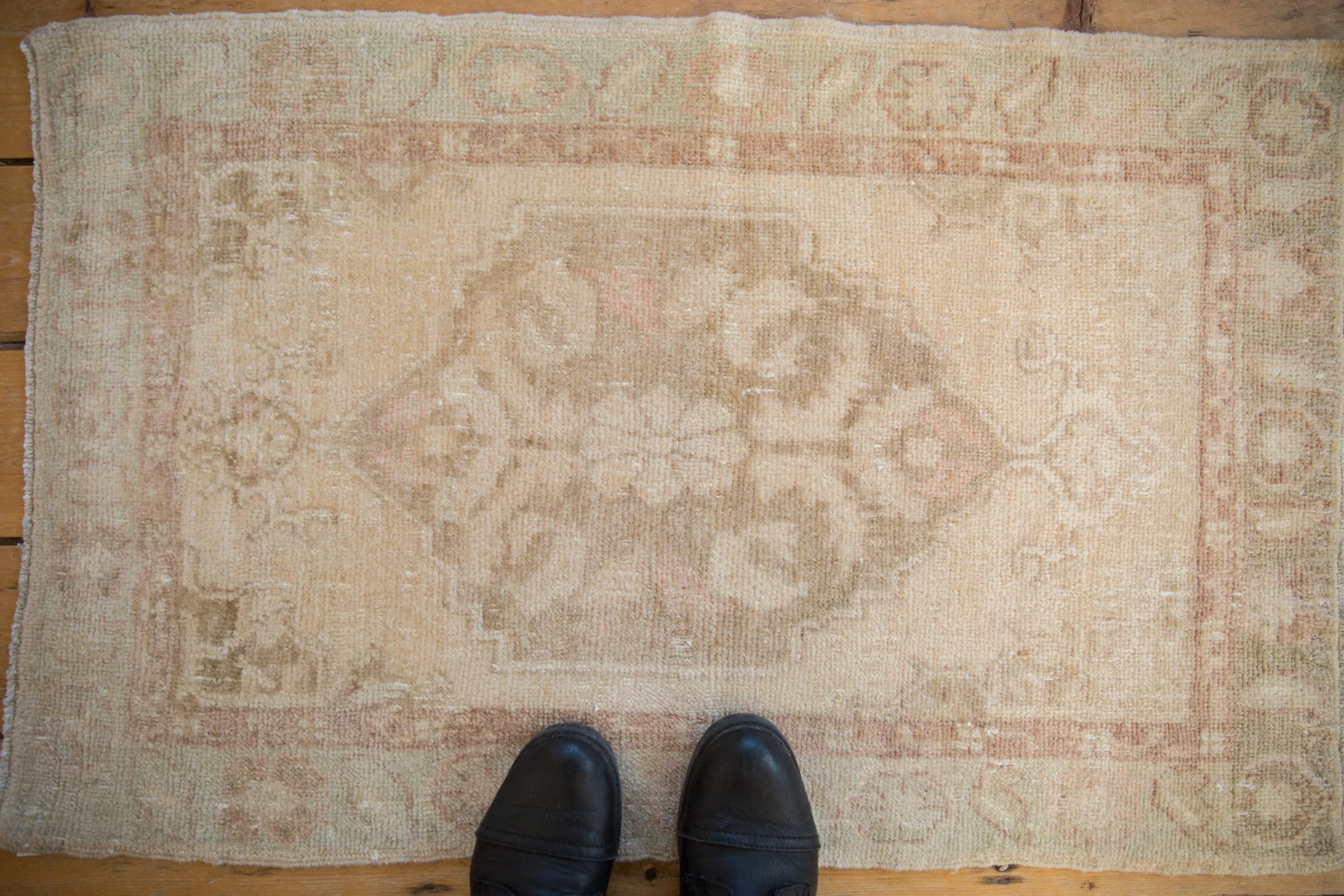 2x3.5 Vintage Distressed Oushak Rug - Image 2