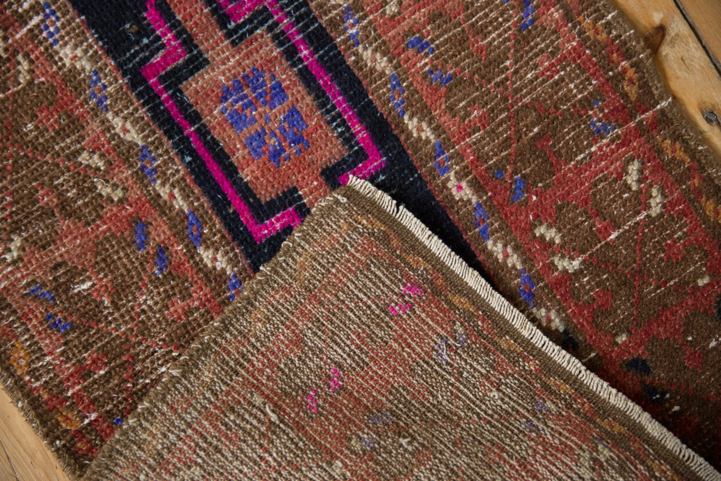2x3.5 Vintage Distressed Oushak Rug - Image 7